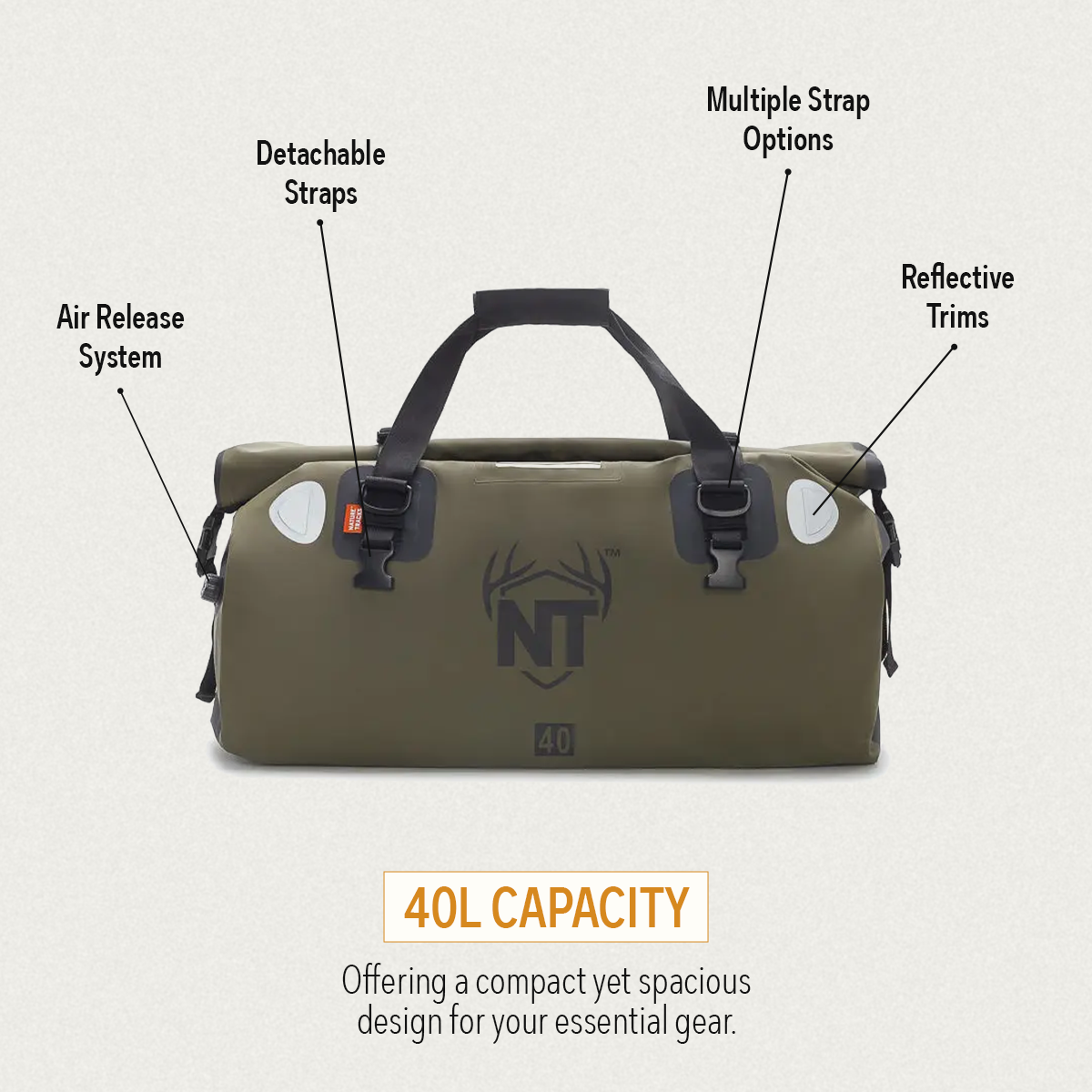 Peak Series - Sac de voyage Range Rover Drypak 40L 6