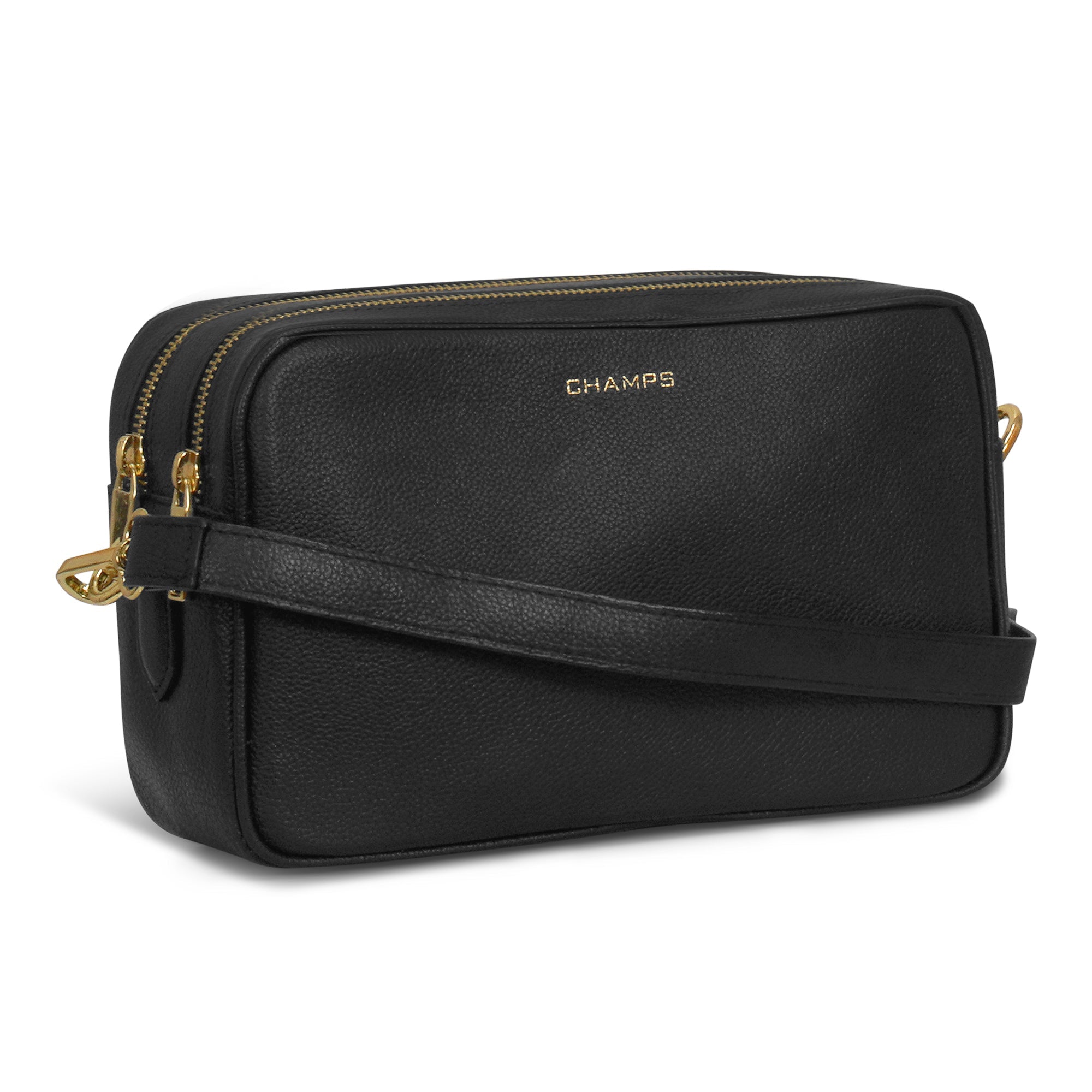 Gala / Leather Double-Zip Shoulder Bag 5