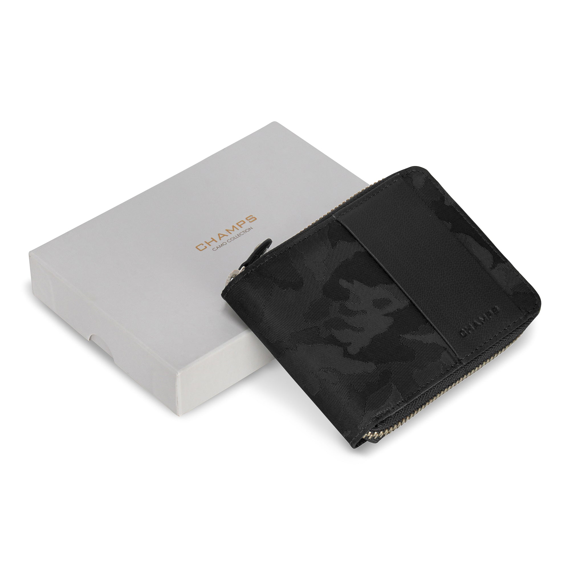 Camo / Leather Zip Around Wallet 5