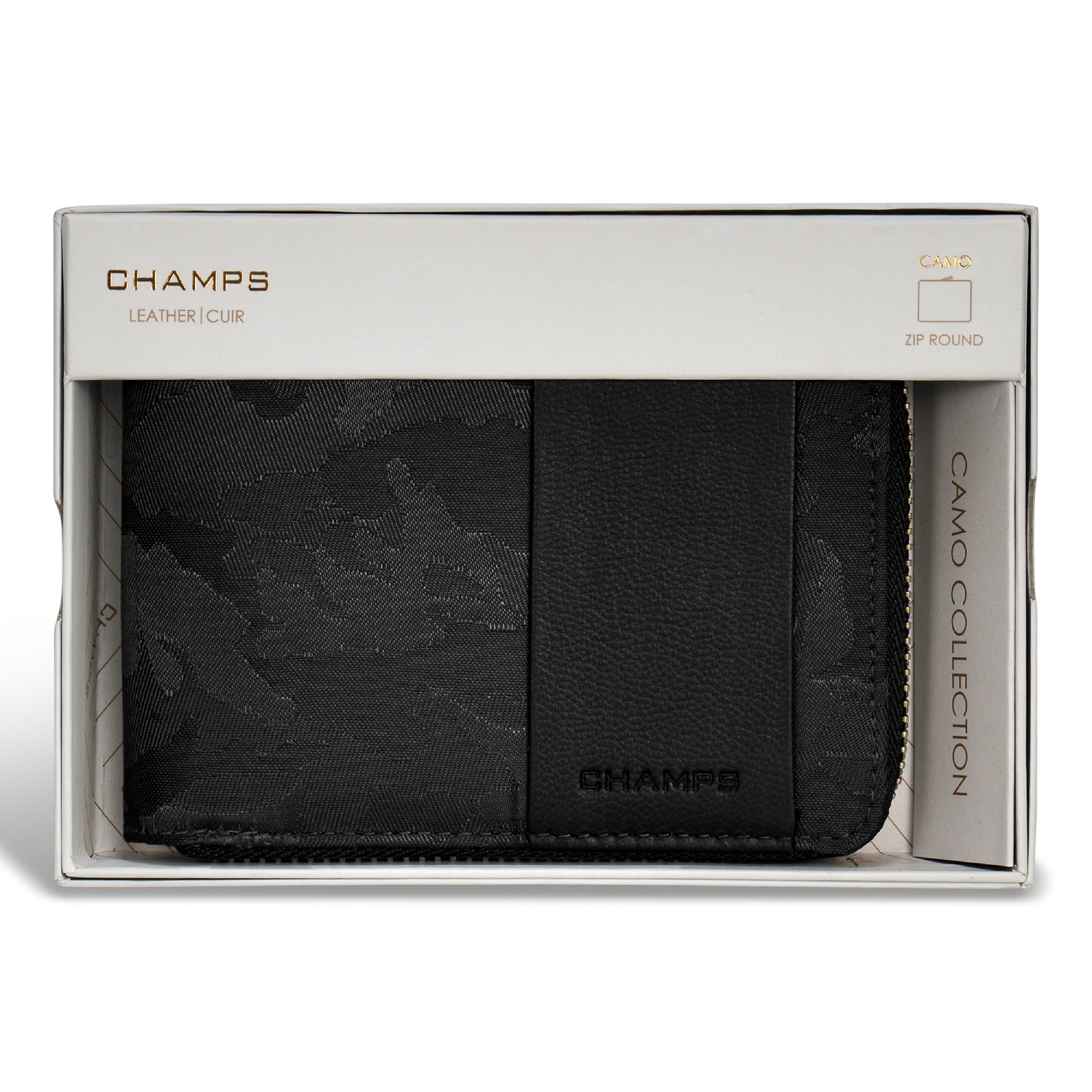 Camo / Leather Zip Around Wallet 6