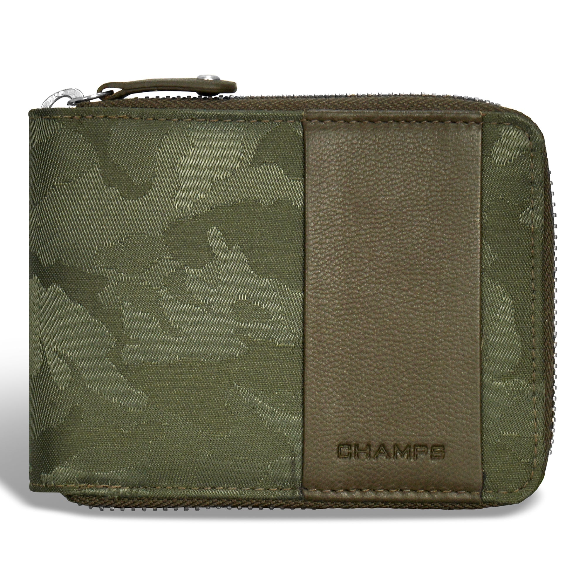 Camo / Leather Zip Around Wallet 7