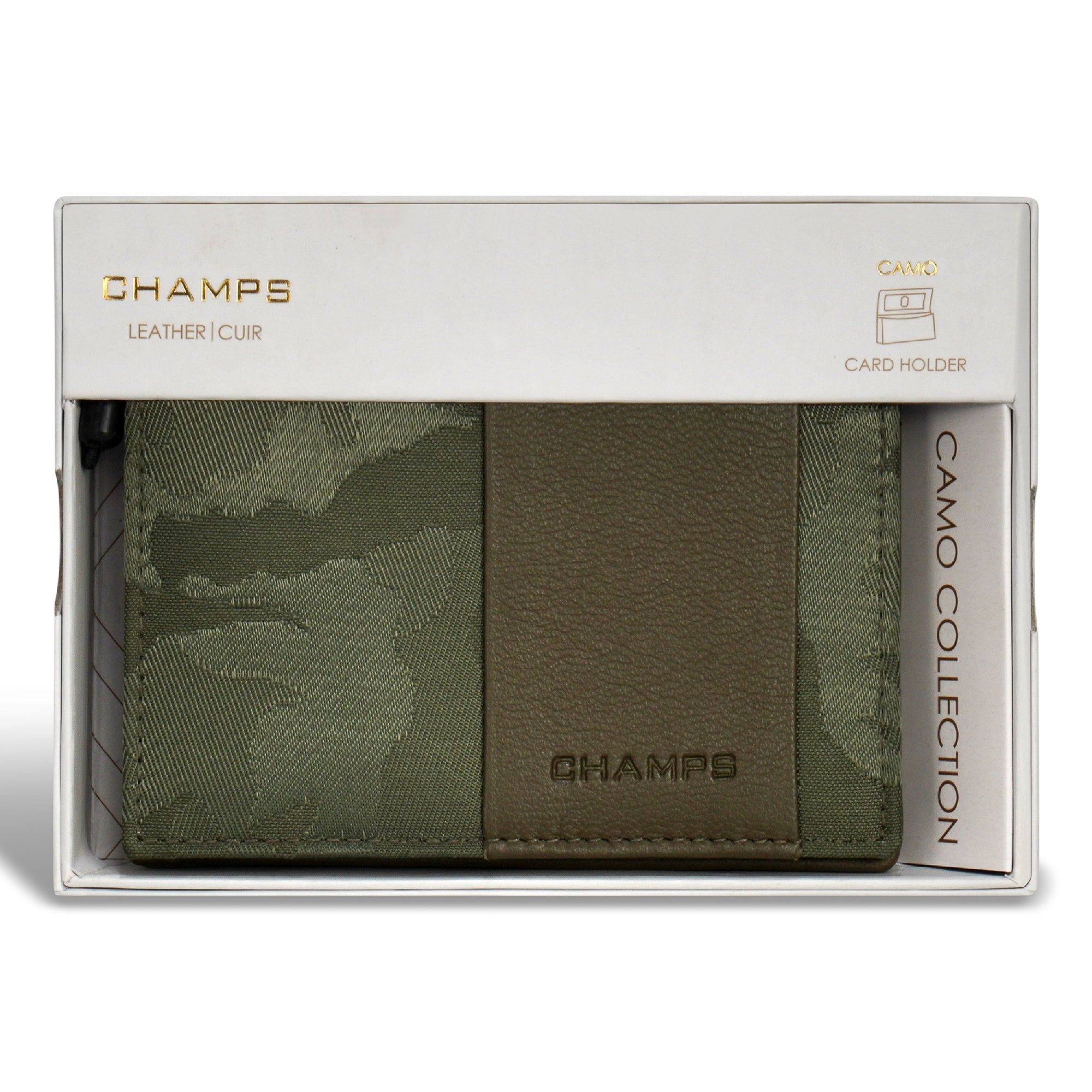 Camo / Leather Cardholder 10