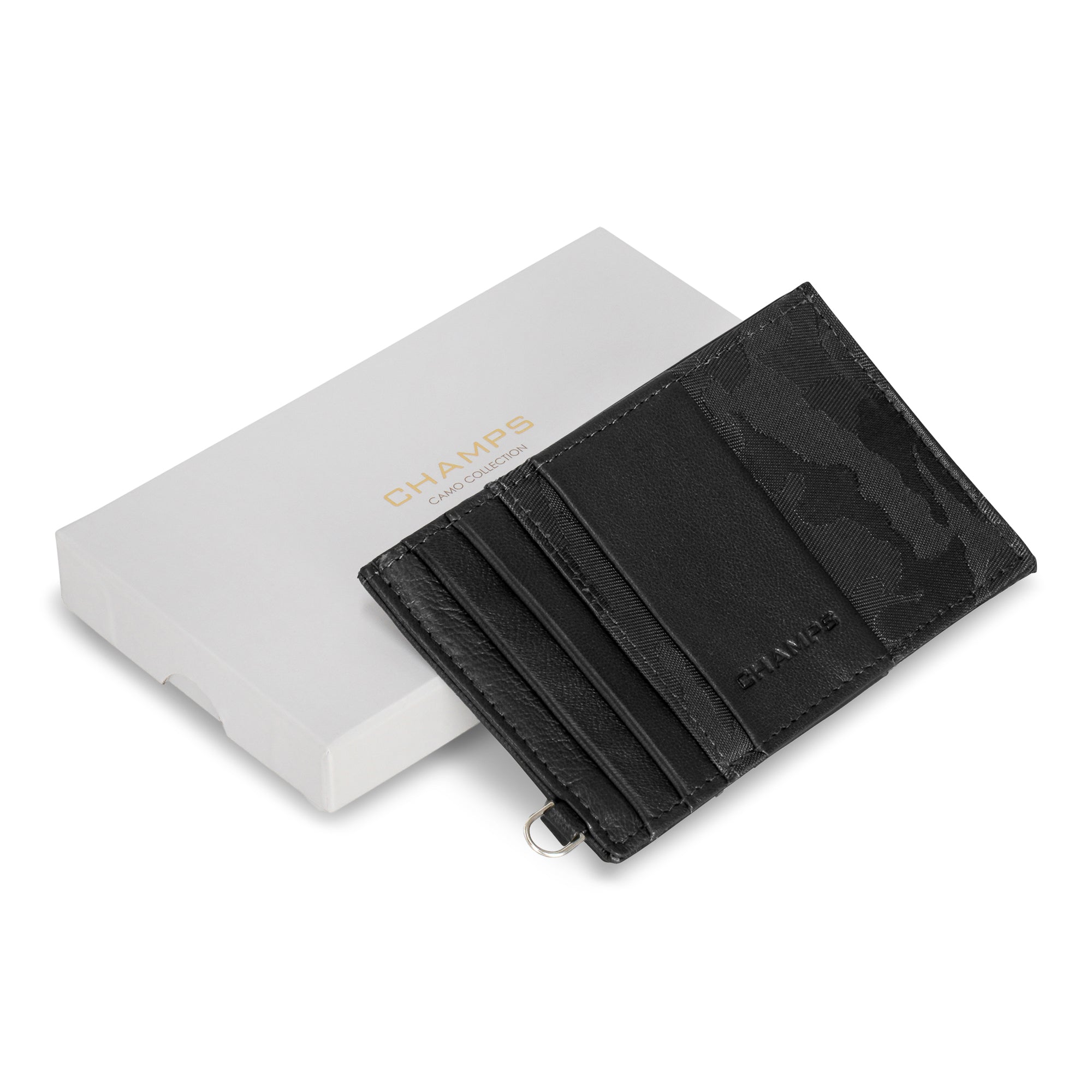 Camo / Leather Slim Cardholder 4