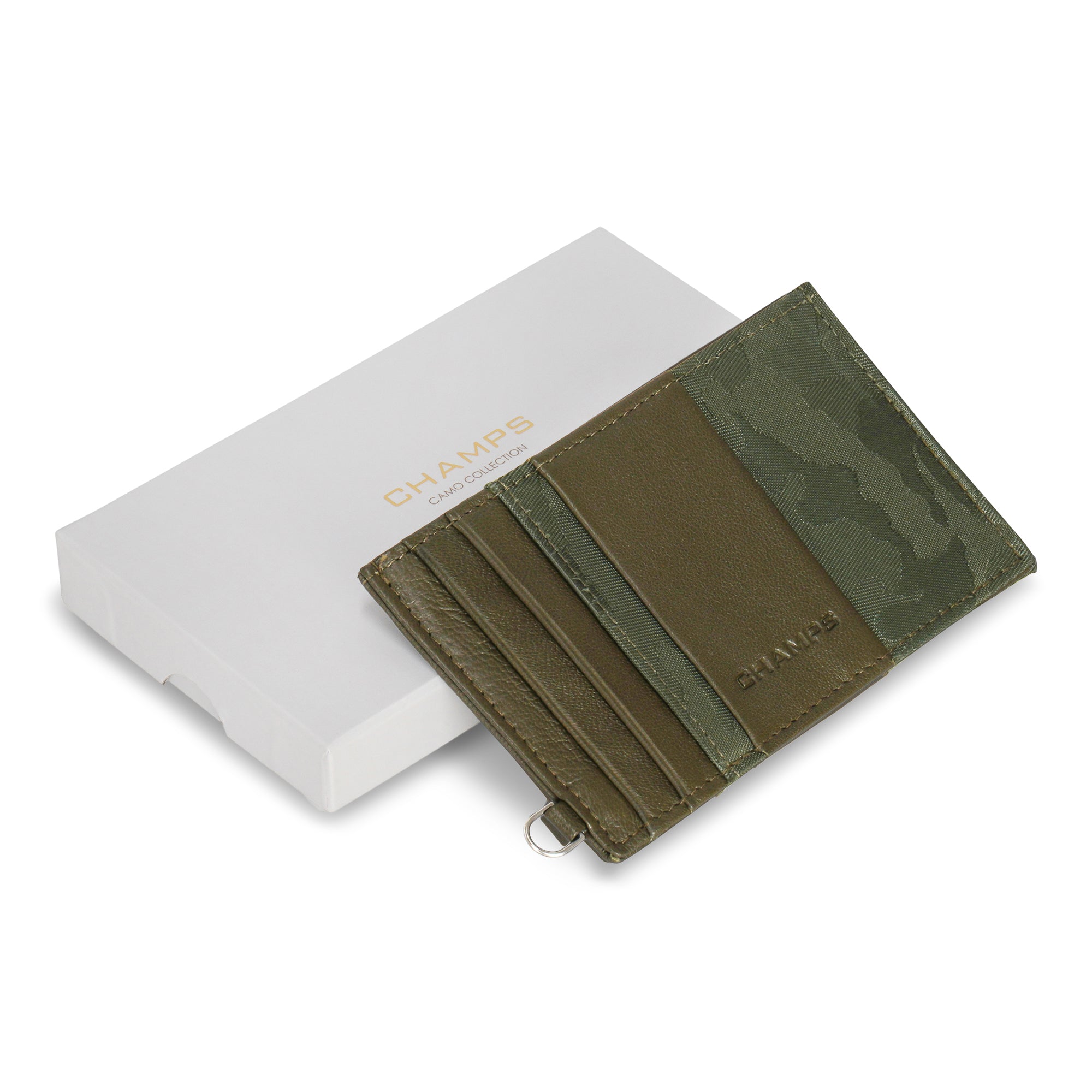 Camo / Leather Slim Cardholder 9