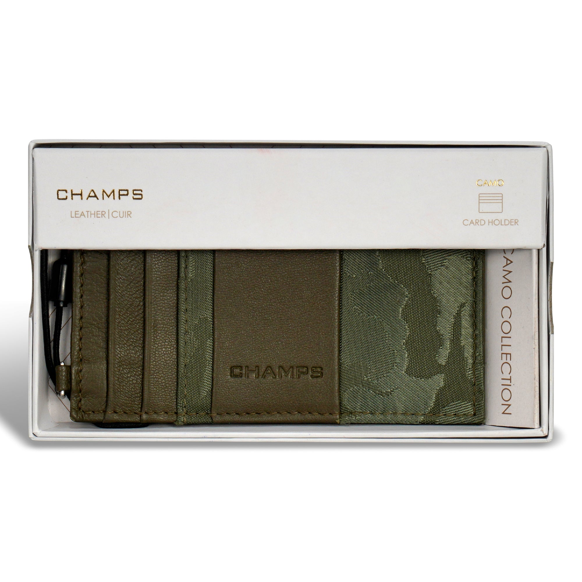 Camo / Leather Slim Cardholder 10