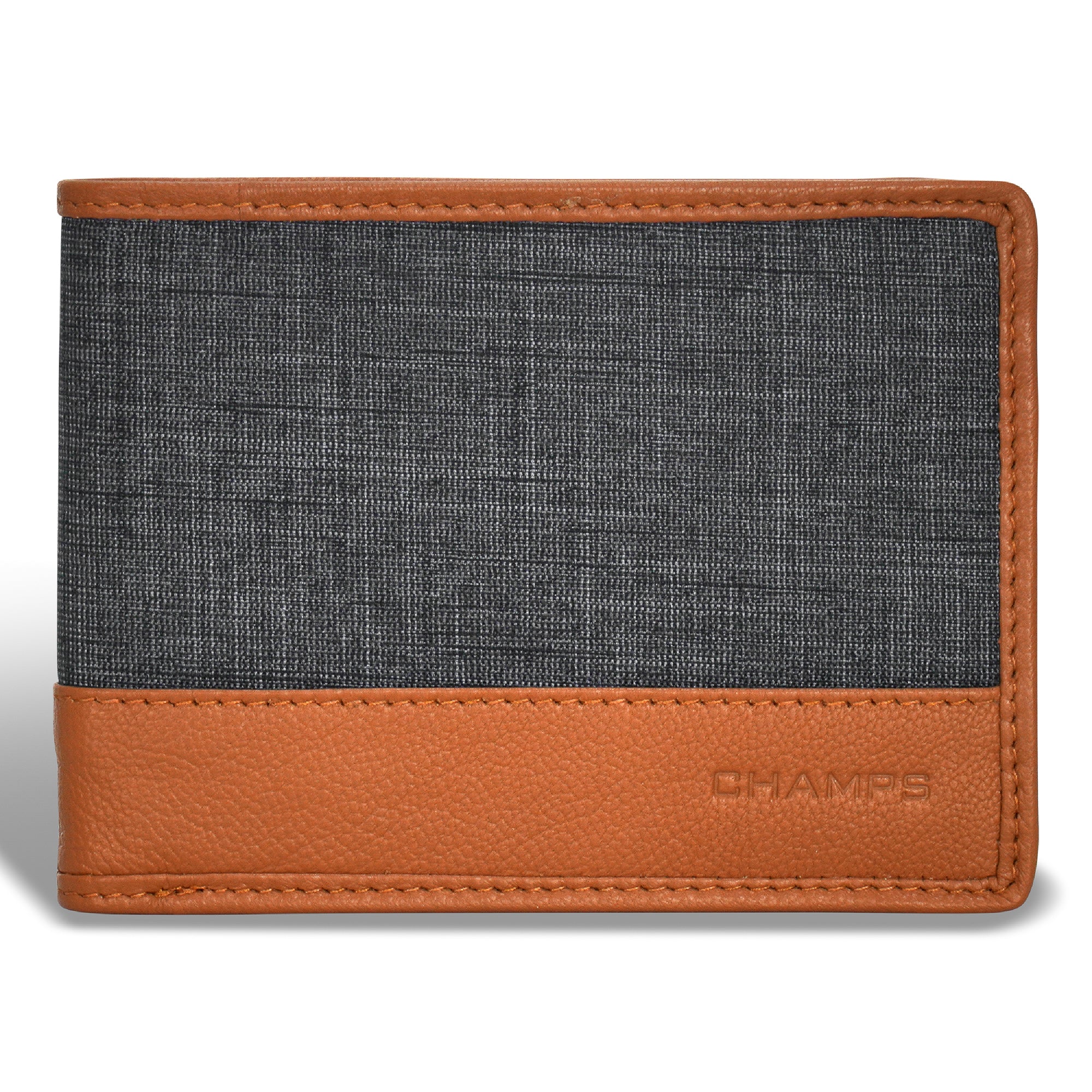 Denim / Leather Bi-Fold Wallet