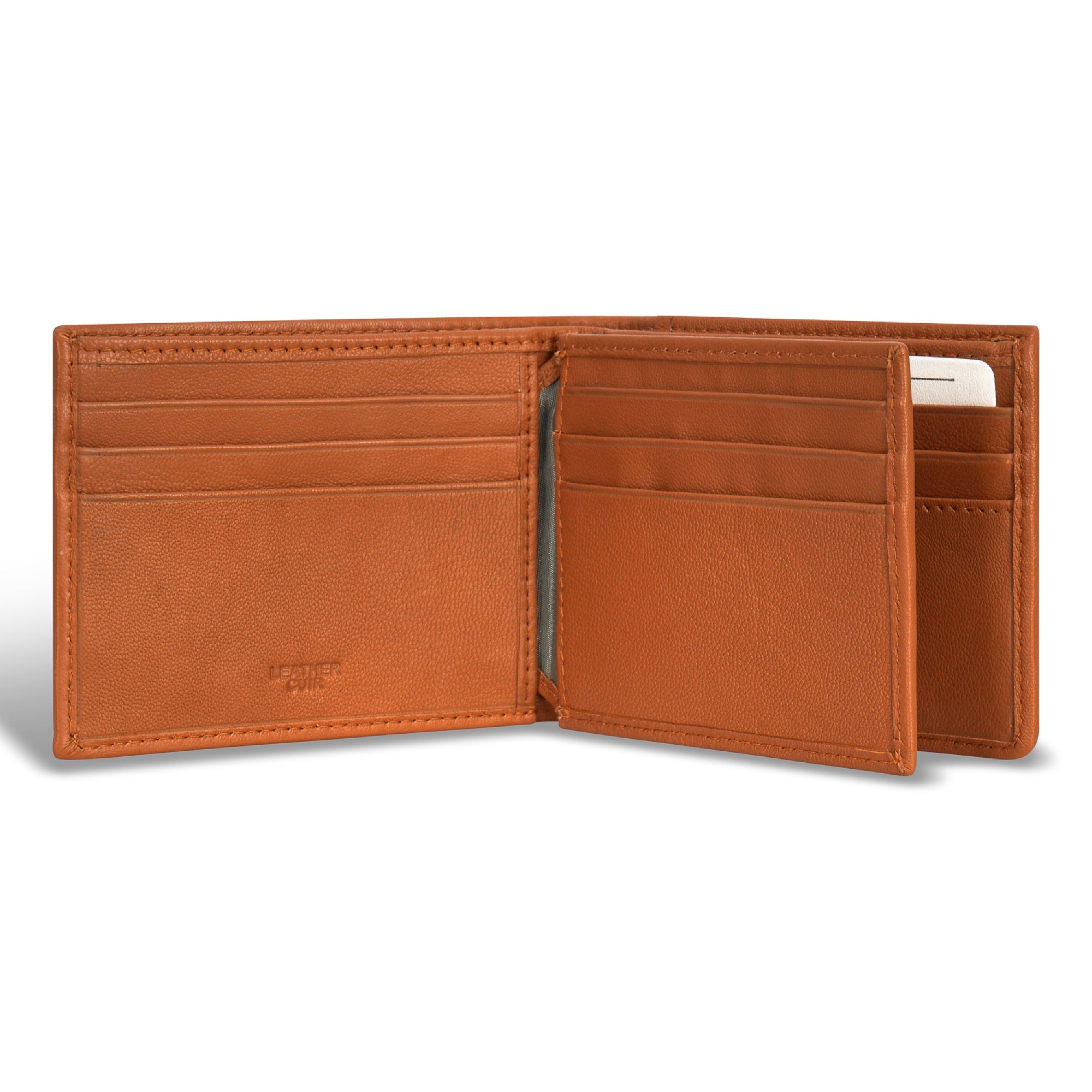 Denim / Leather Zip Around Wallet 4