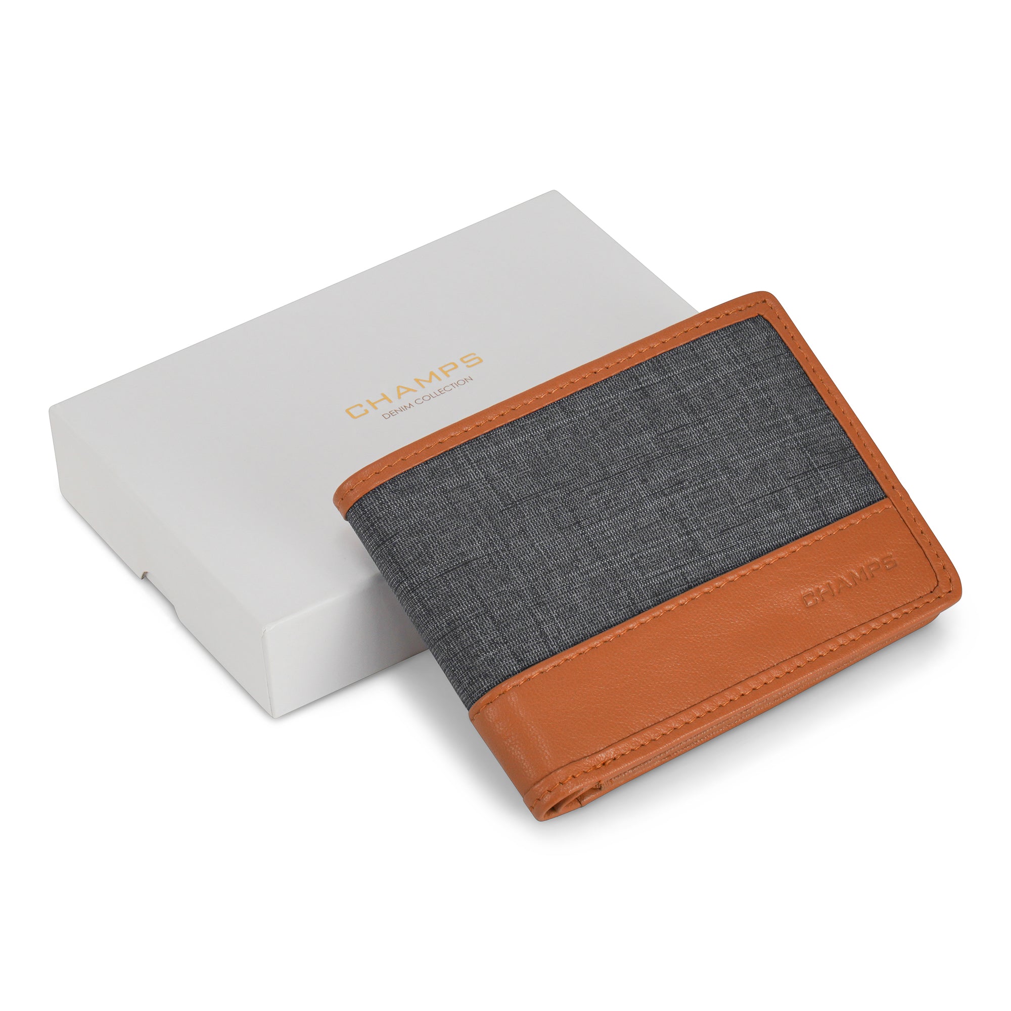 Denim / Leather Center Wing Wallet 5