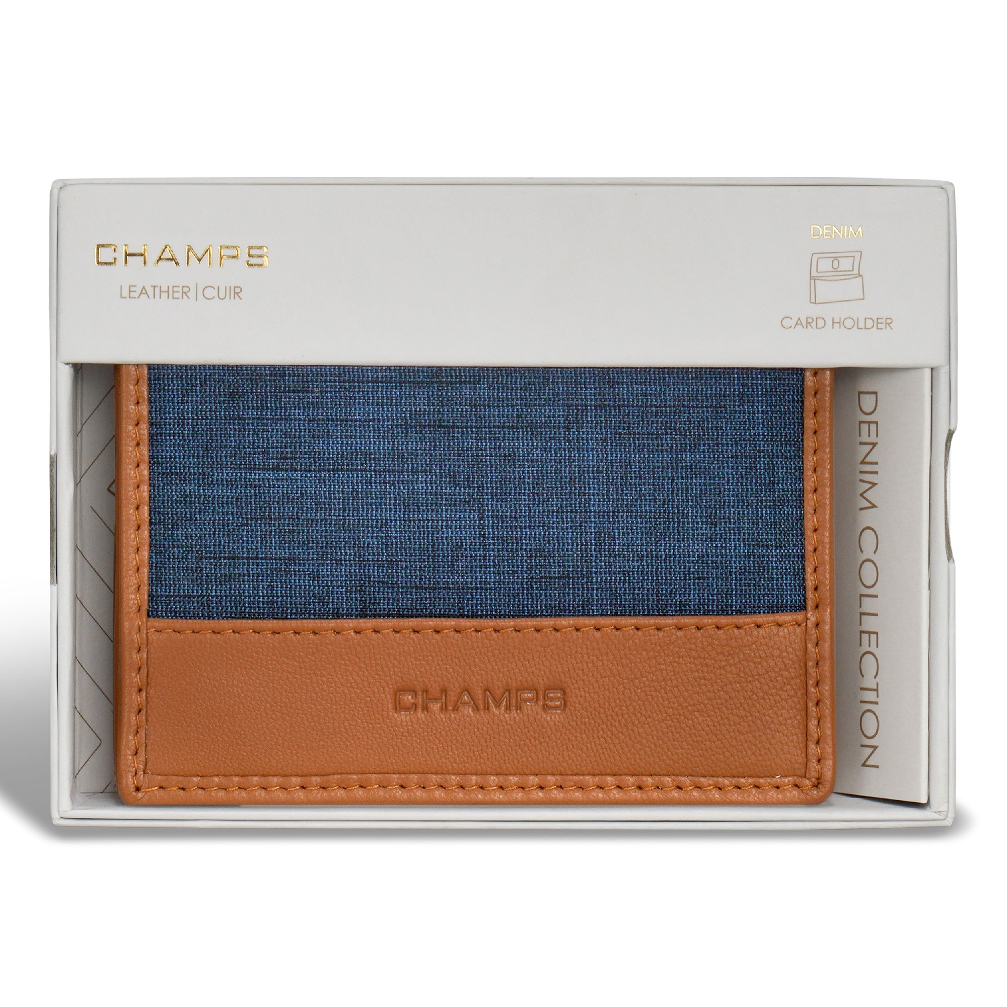 Denim / Leather Cardholder 10