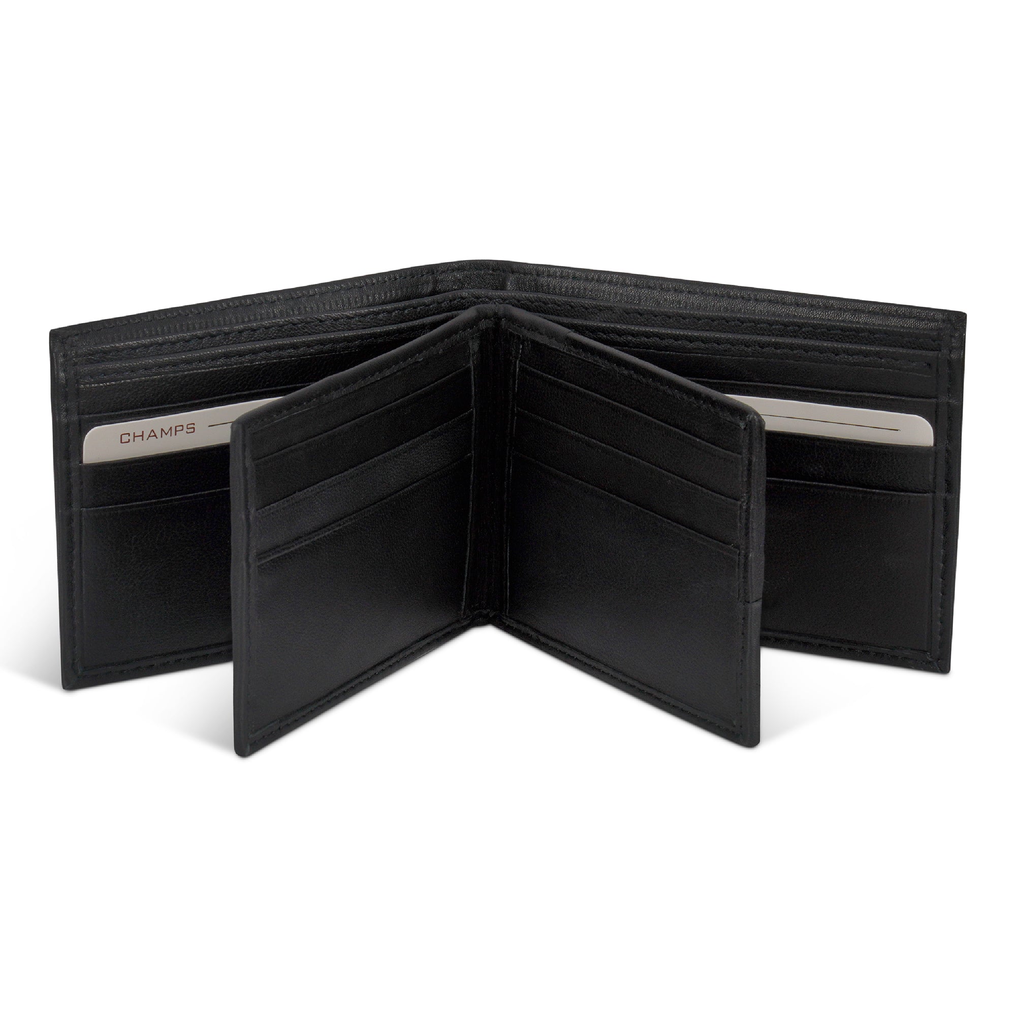 Portefeuille classique en cuir à plusieurs volets pour cartes 7