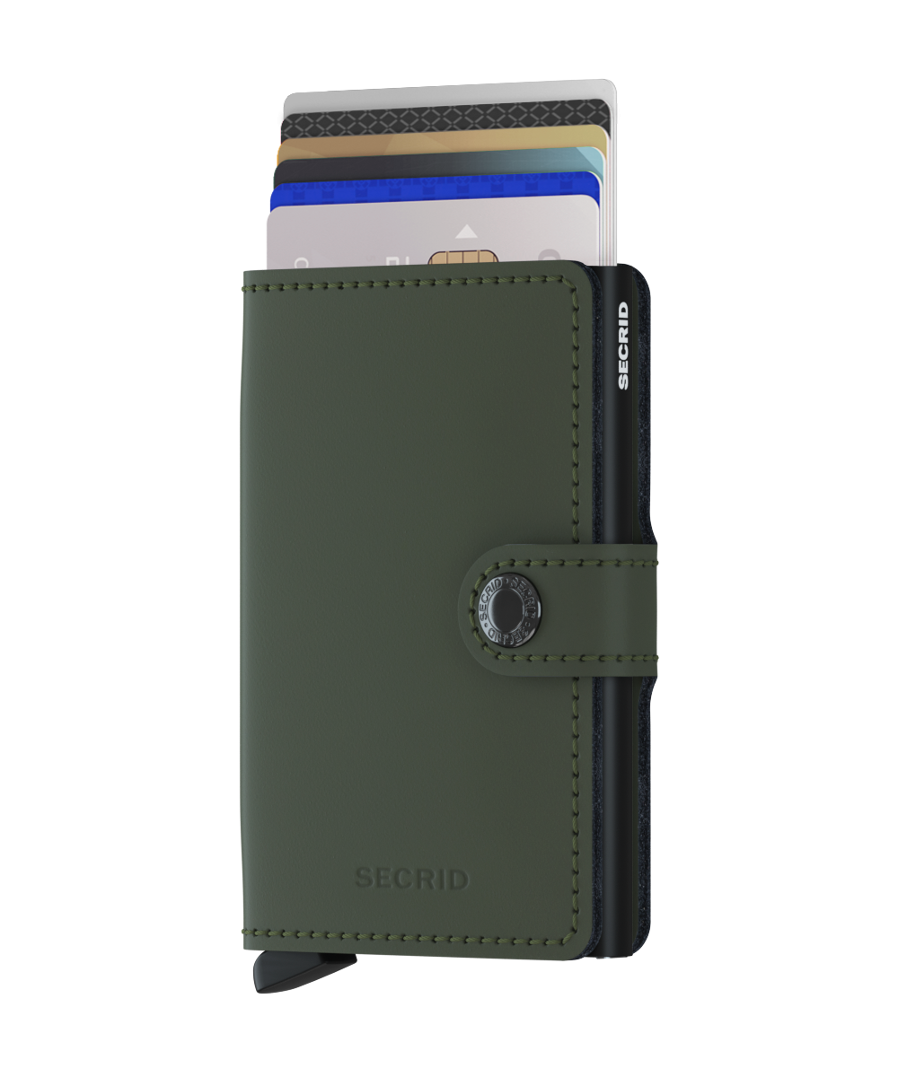 Secrid Miniwallet Matte - Green-Black