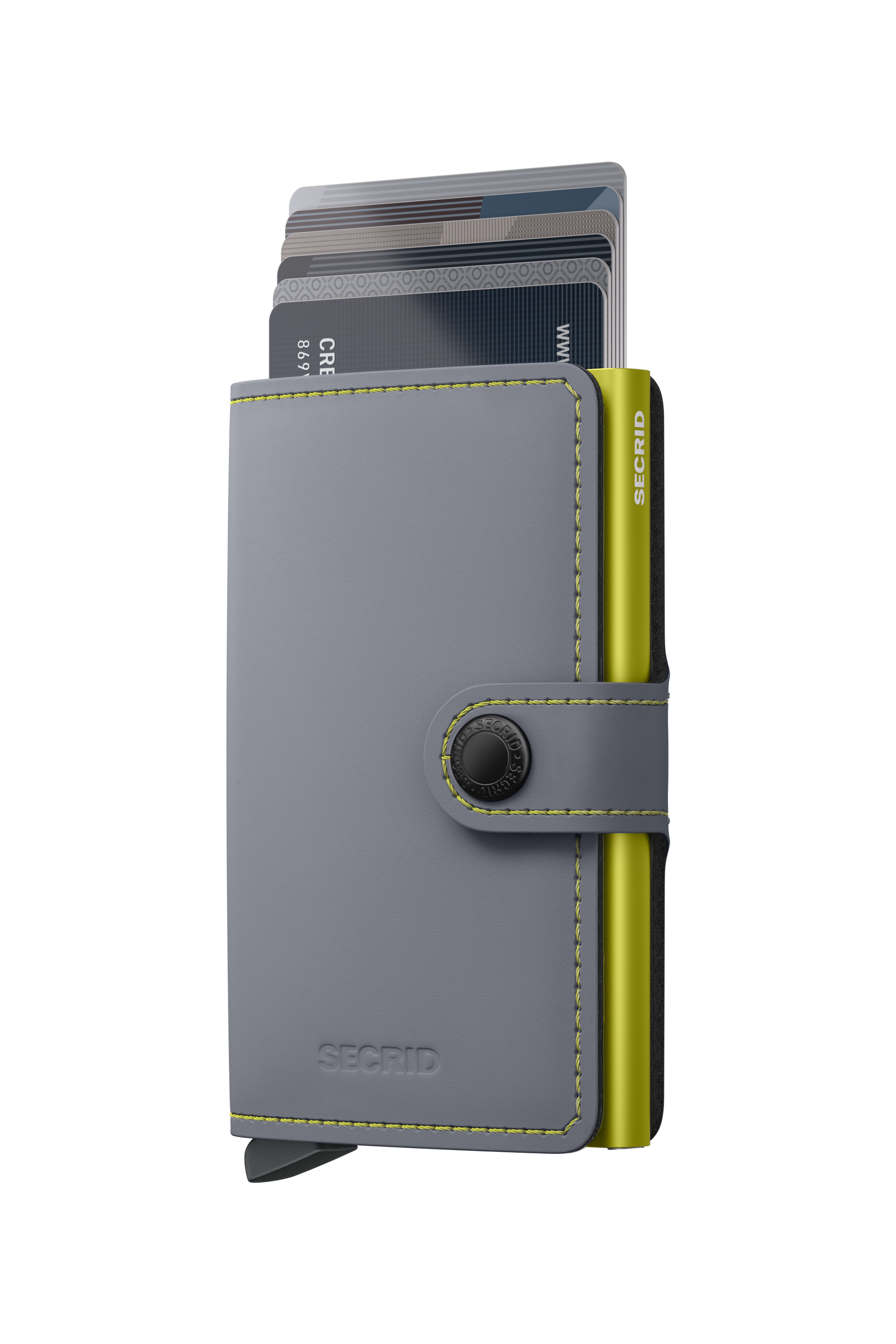 Secrid Miniwallet Matte - Grey & Lime