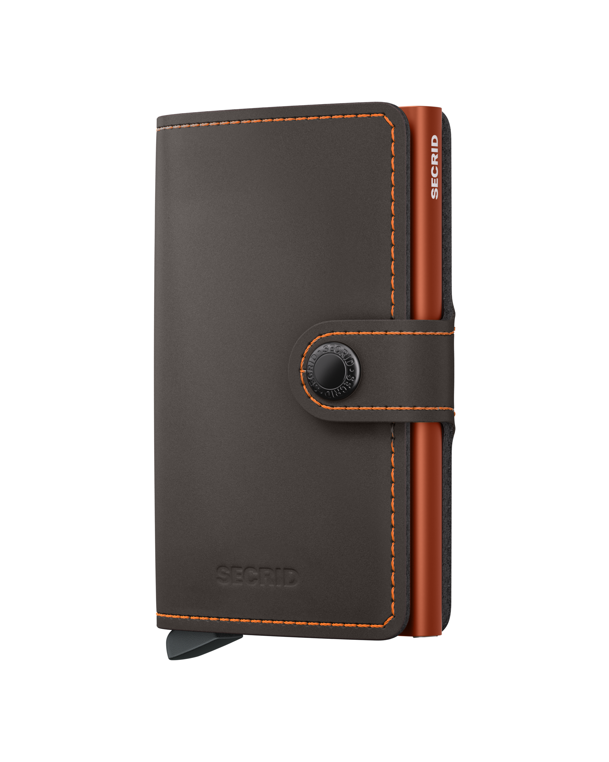 Secrid Miniwallet Matte - Truffle & Orange