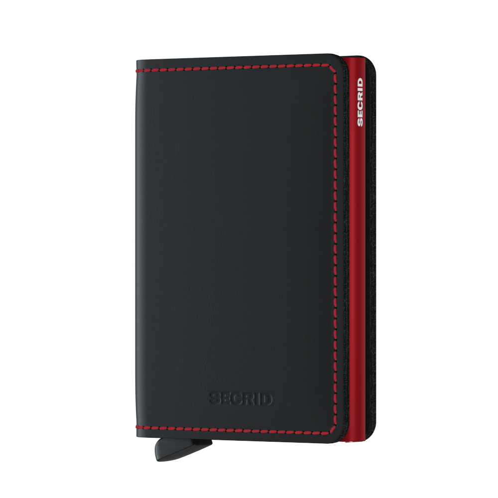 Secrid Slimwallet Matte - Black & Red
