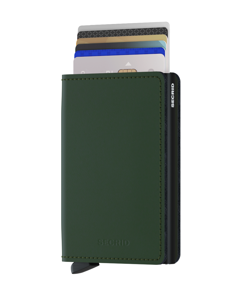 Secrid Slimwallet Matte - Green-Black