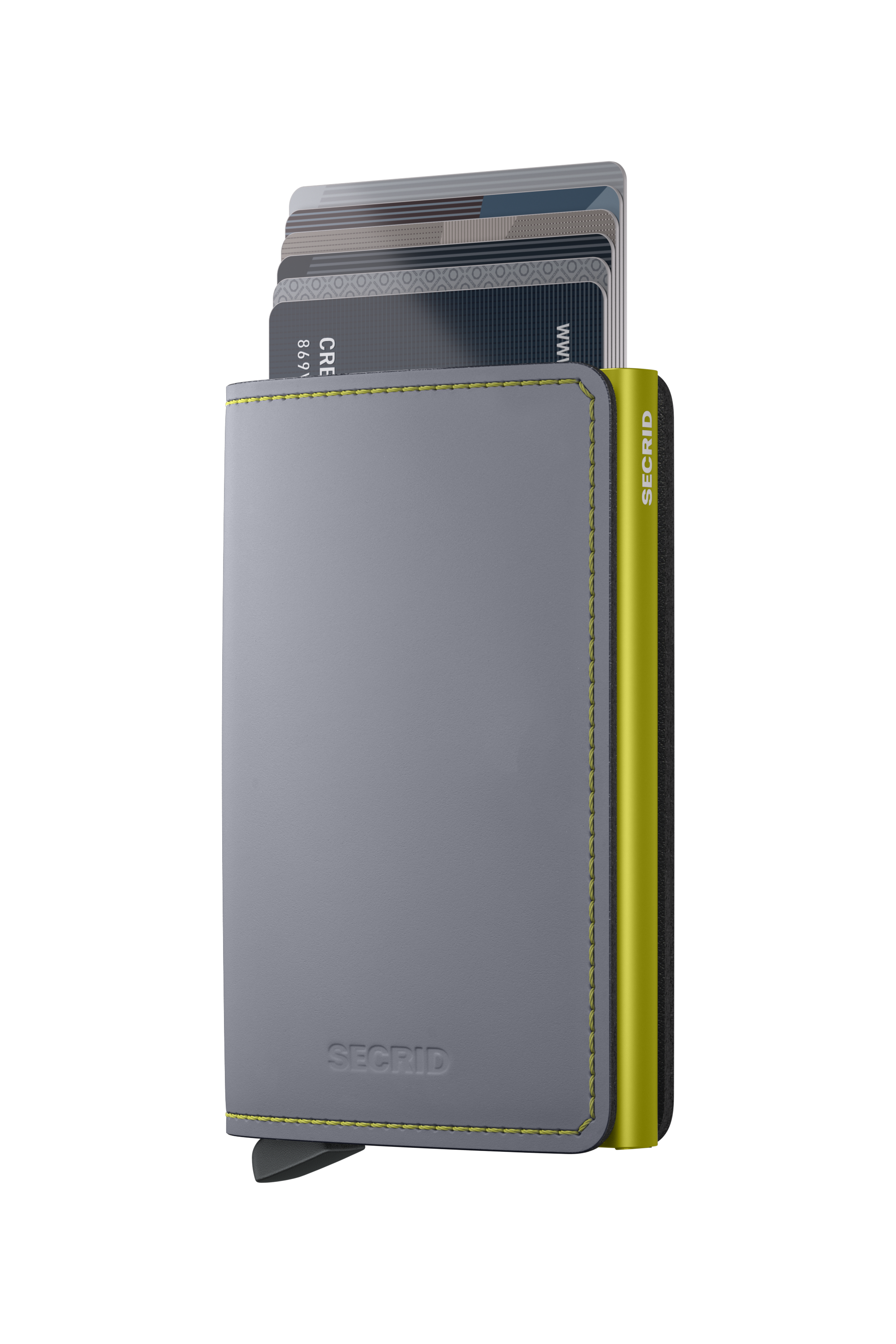 Secrid Slimwallet Matte - Grey & Lime