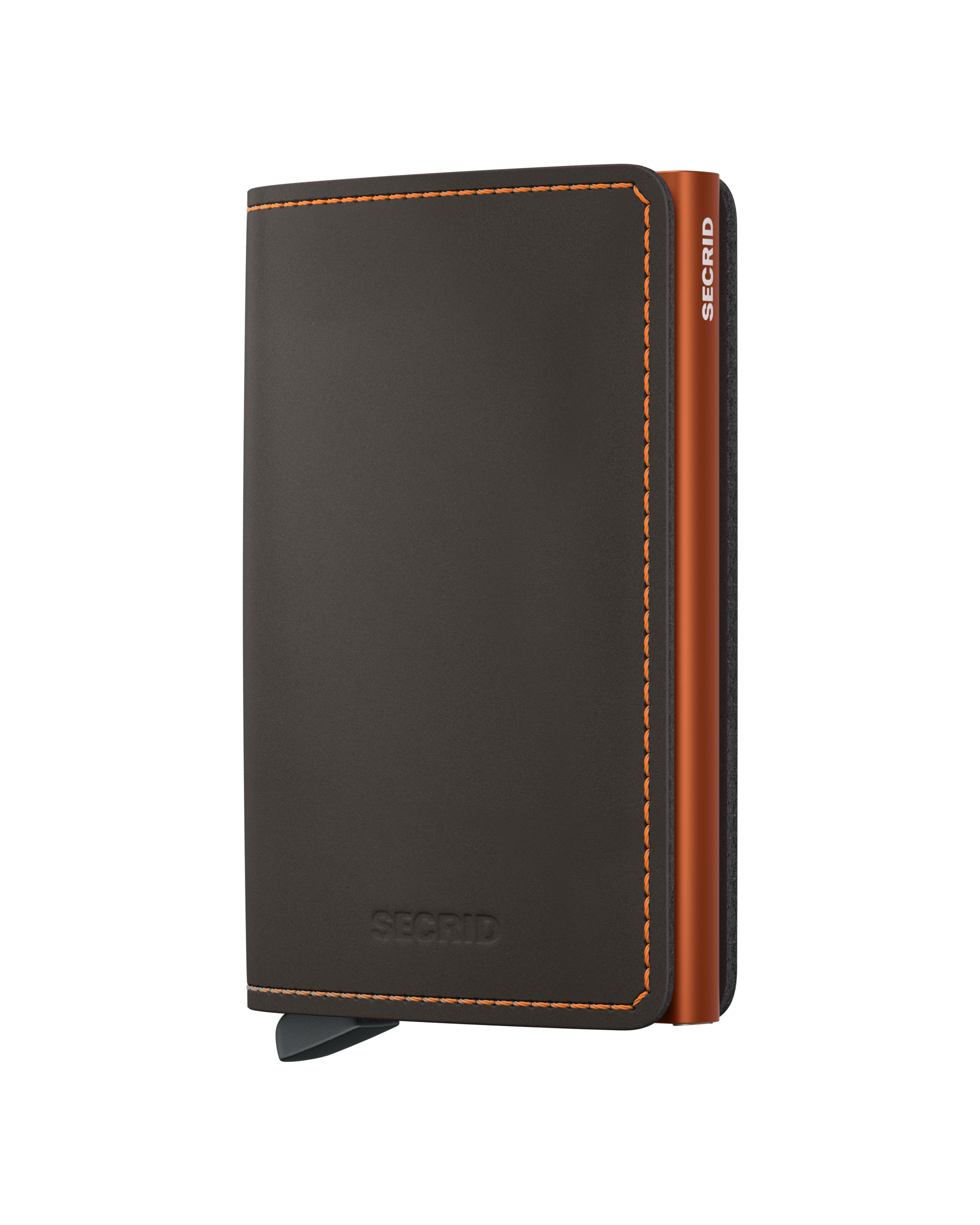 Secrid Slimwallet Matte - Truffle & Orange