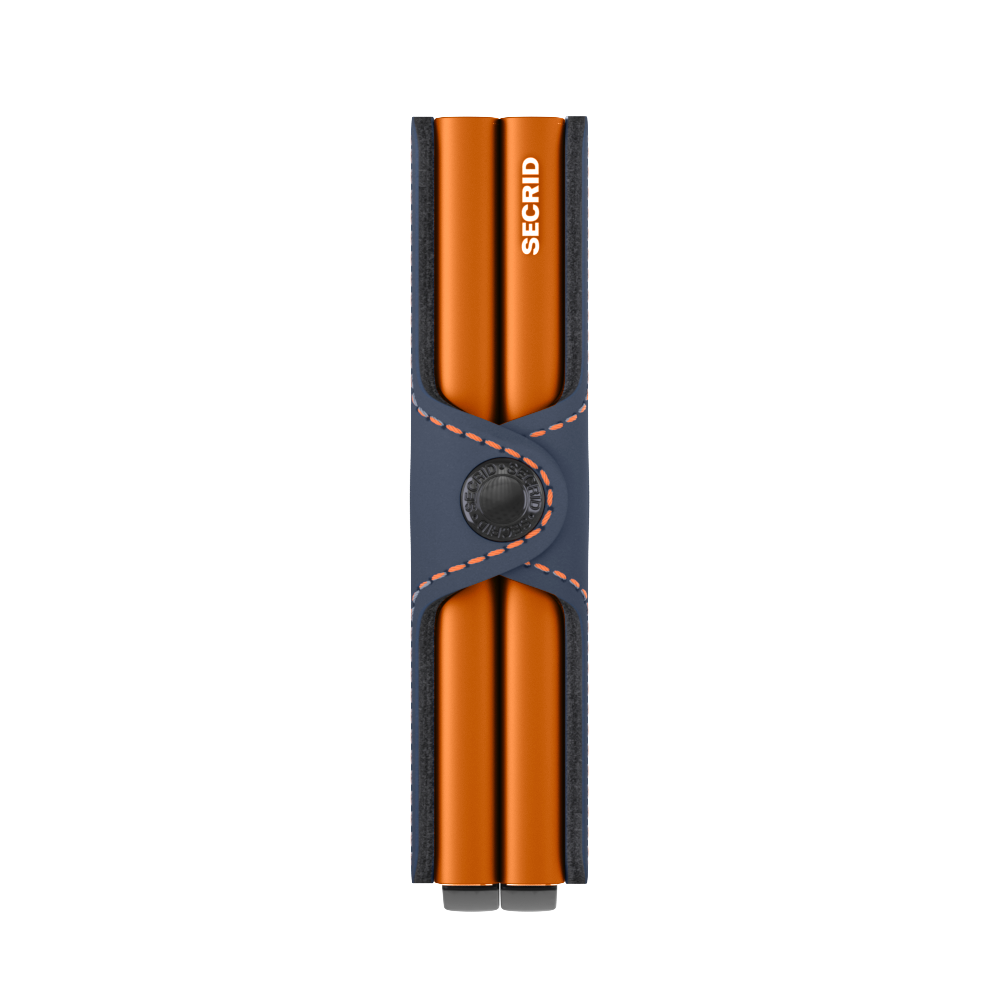 Secrid Twinwallet Matte - Night Blue & Orange 4