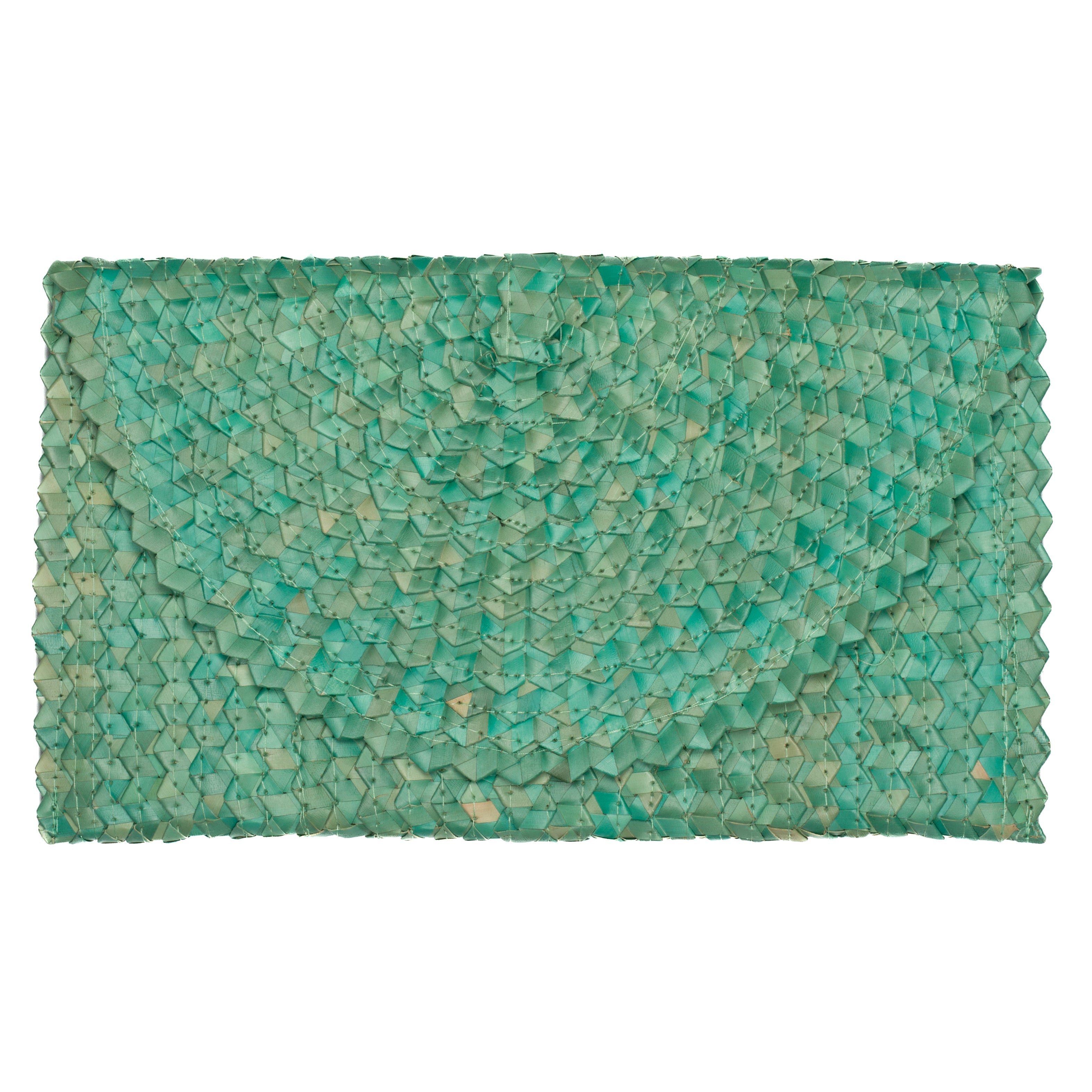 Pandan Leaf Clutch Purse - Teal