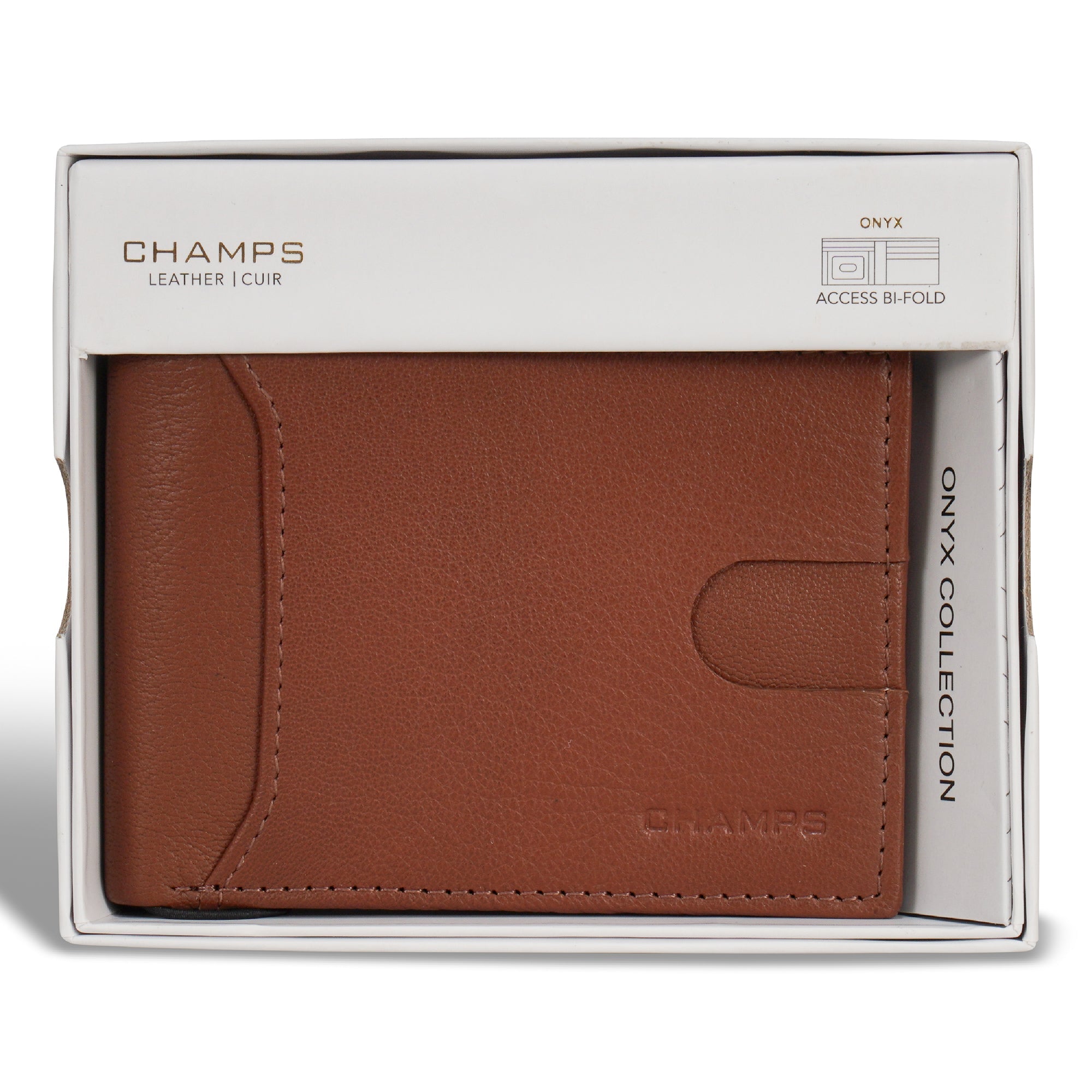 Onyx / Leather Access Bi-Fold Wallet 10
