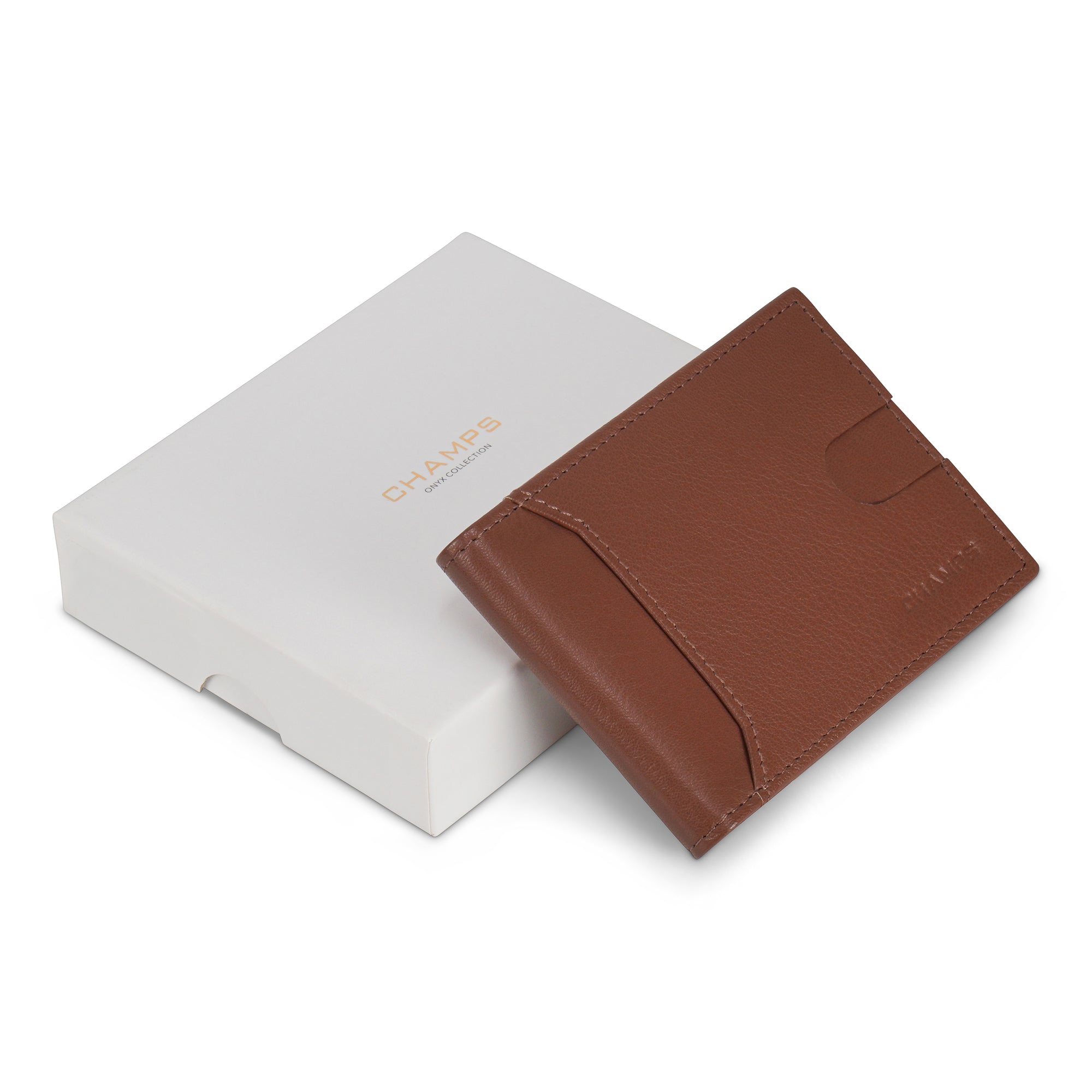 Onyx / Leather Bi-Fold Clip Wallet 9