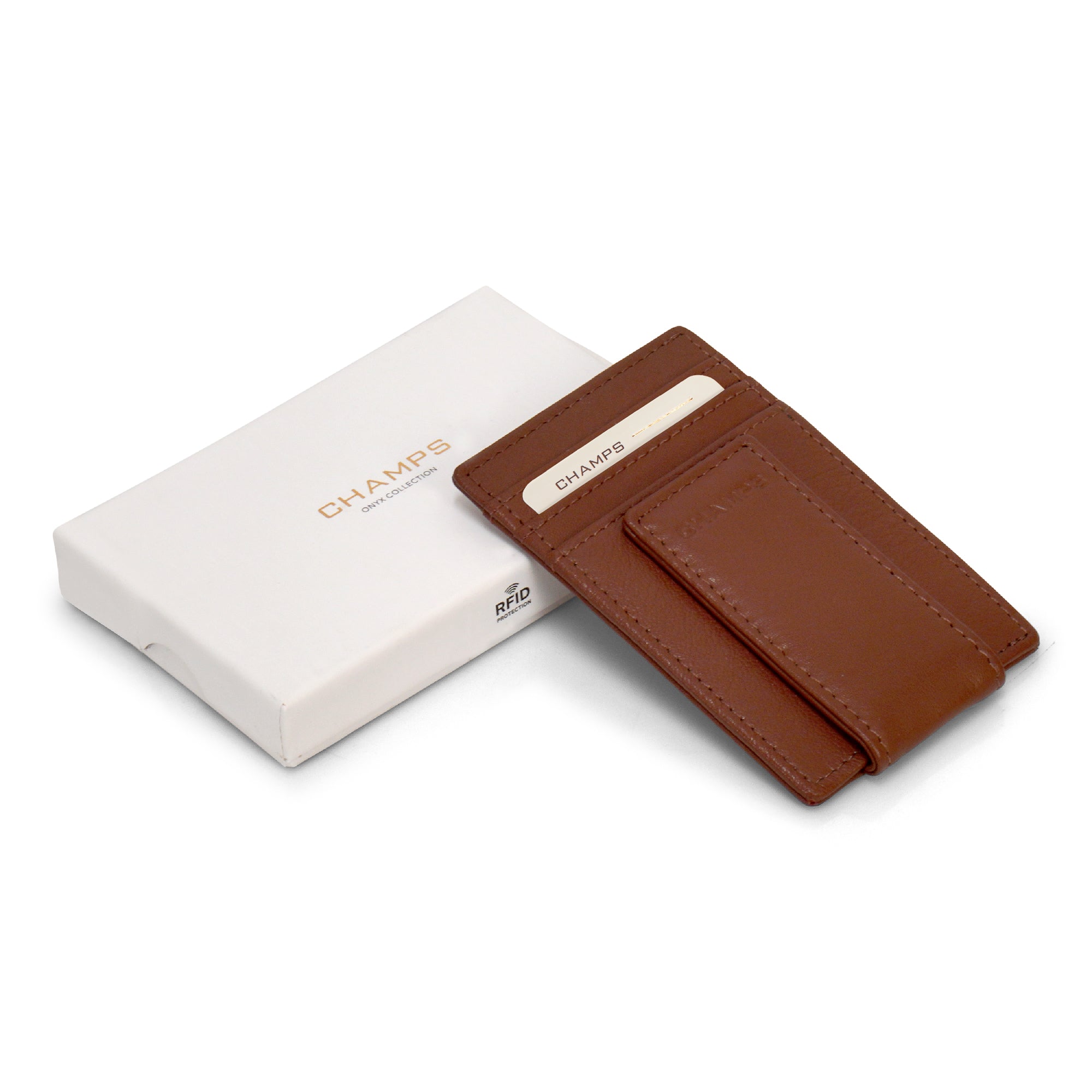 Onyx / Leather Mag Card Case 11