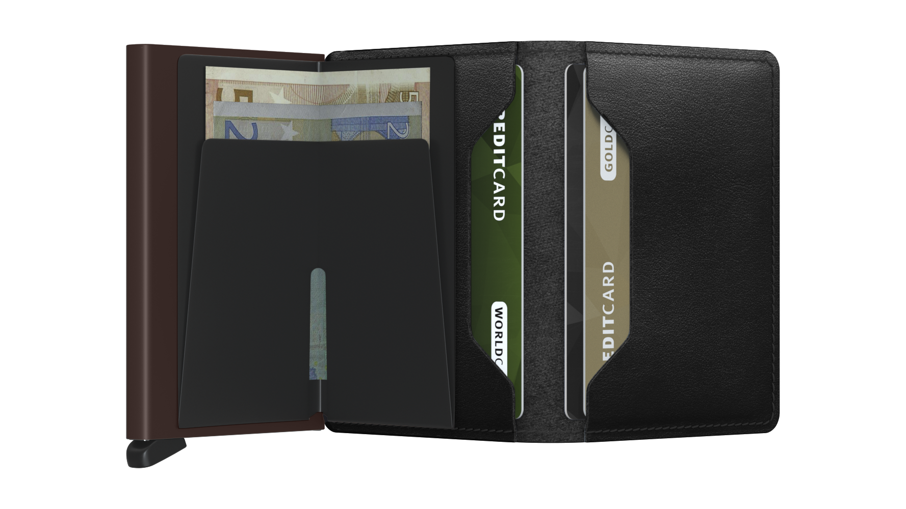 Secrid Miniwallet Original - Black-Brown
