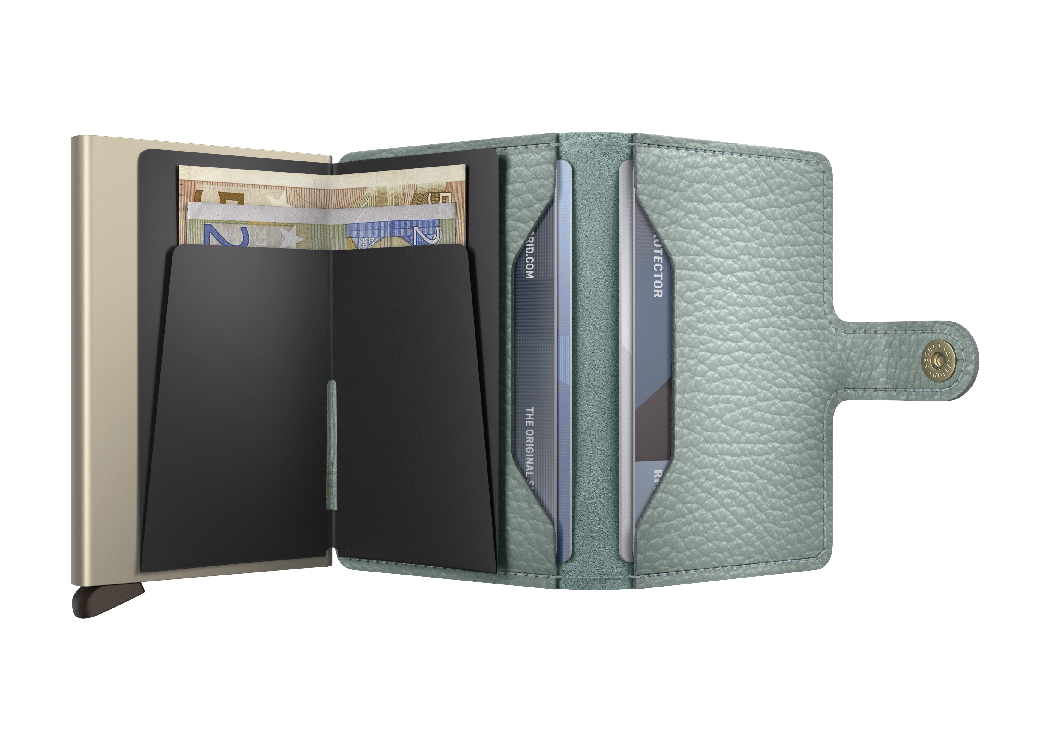 Secrid Miniwallet Pebble - Sea Green 3