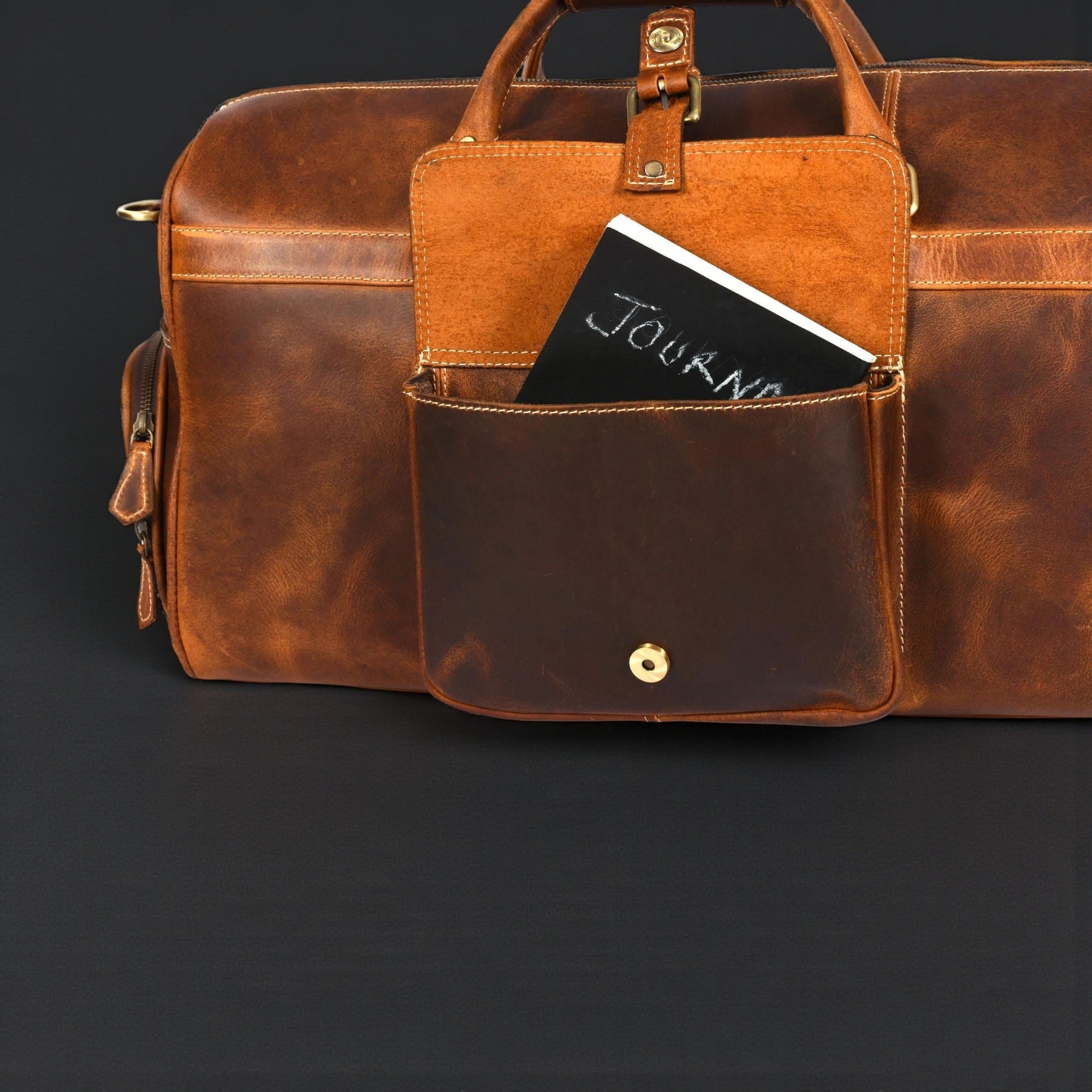 NAB Leather - The Voyager Duffle - Cognac 8
