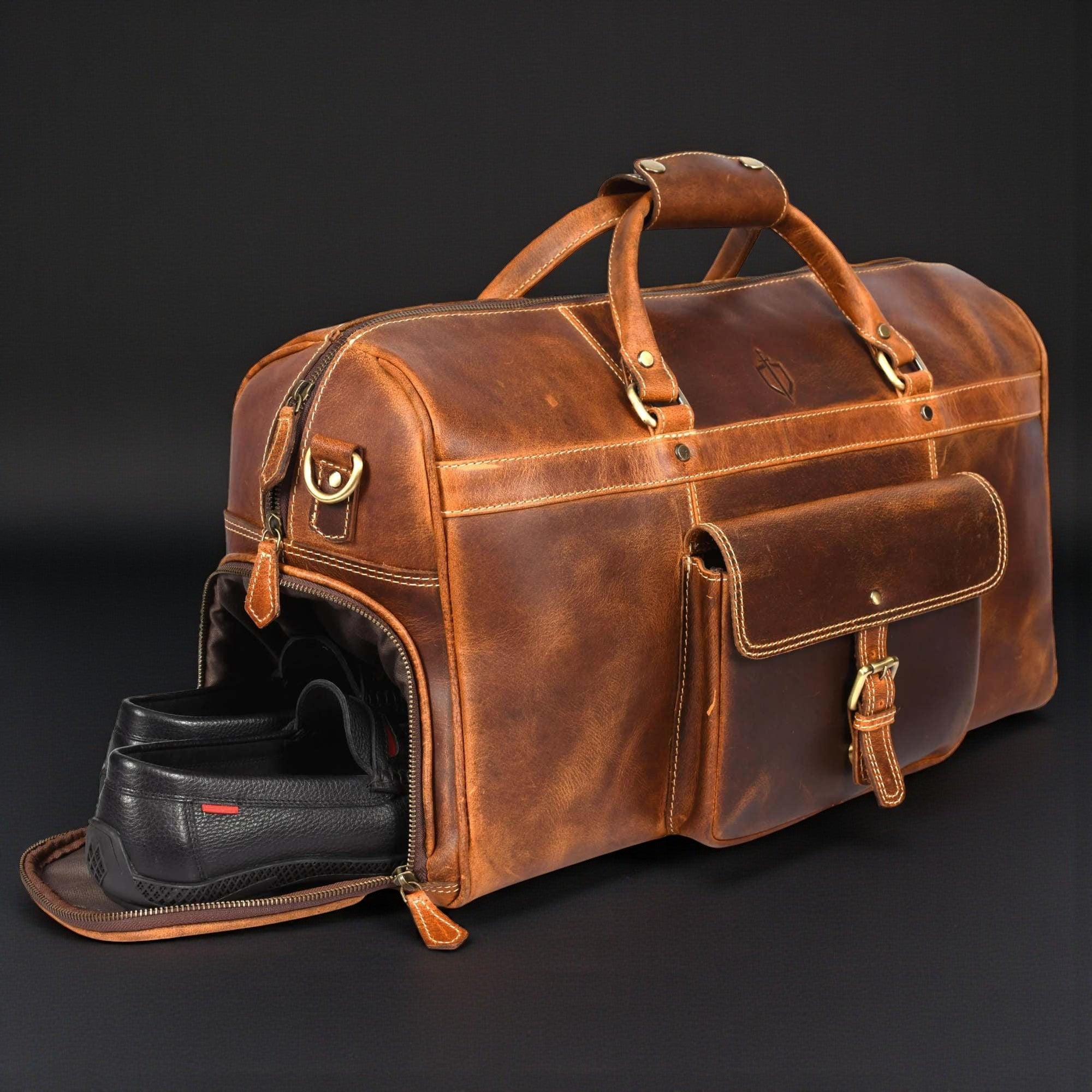 NAB Leather - The Voyager Duffle - Cognac 13