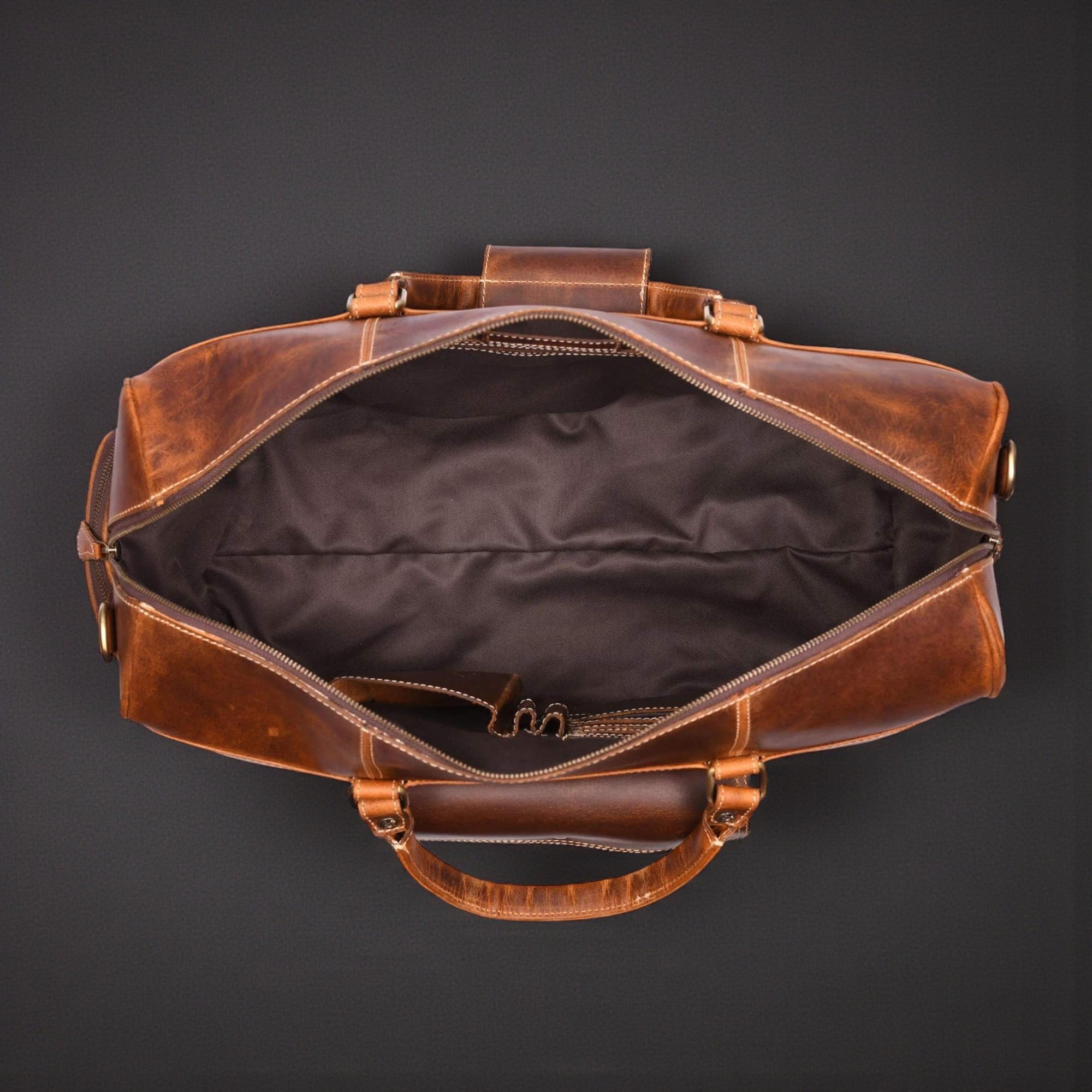 NAB Leather - The Voyager Duffle - Cognac 7