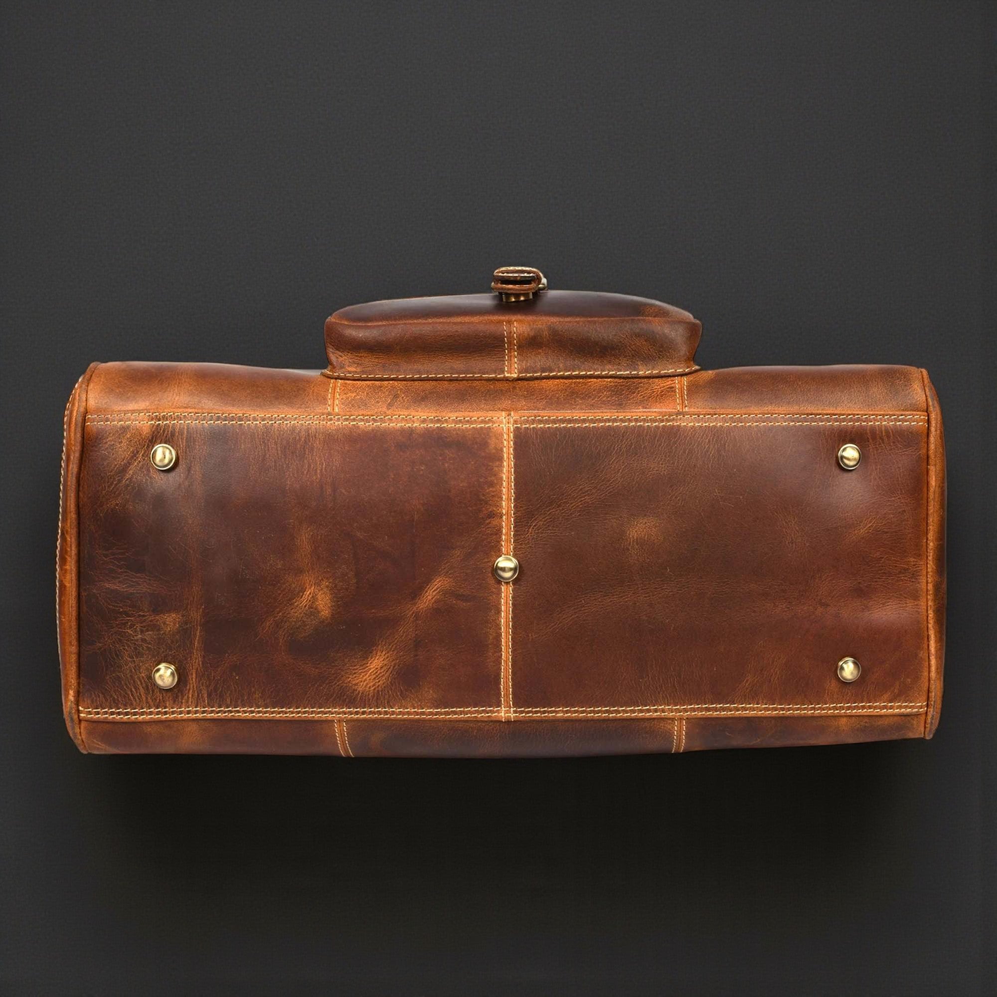 NAB Leather - The Voyager Duffle - Cognac 9