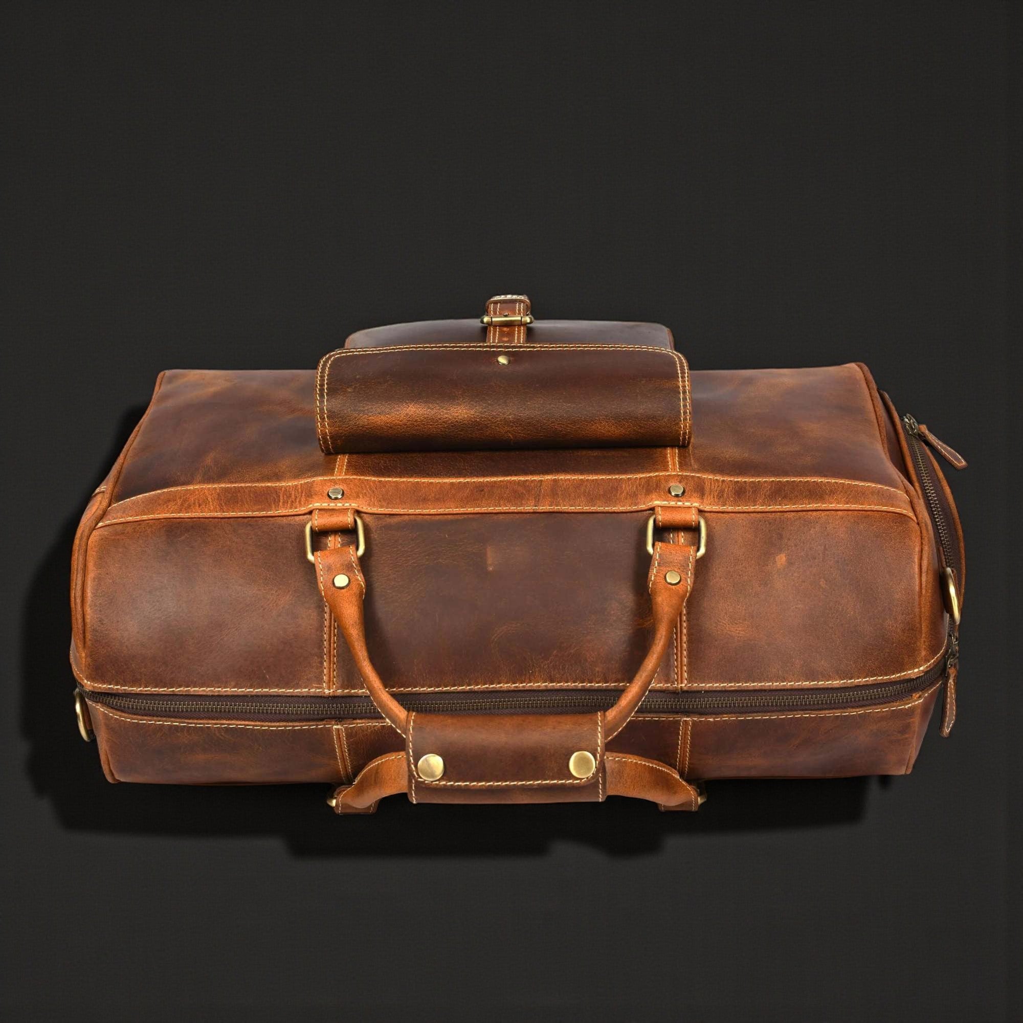 NAB Leather - The Voyager Duffle - Cognac 3