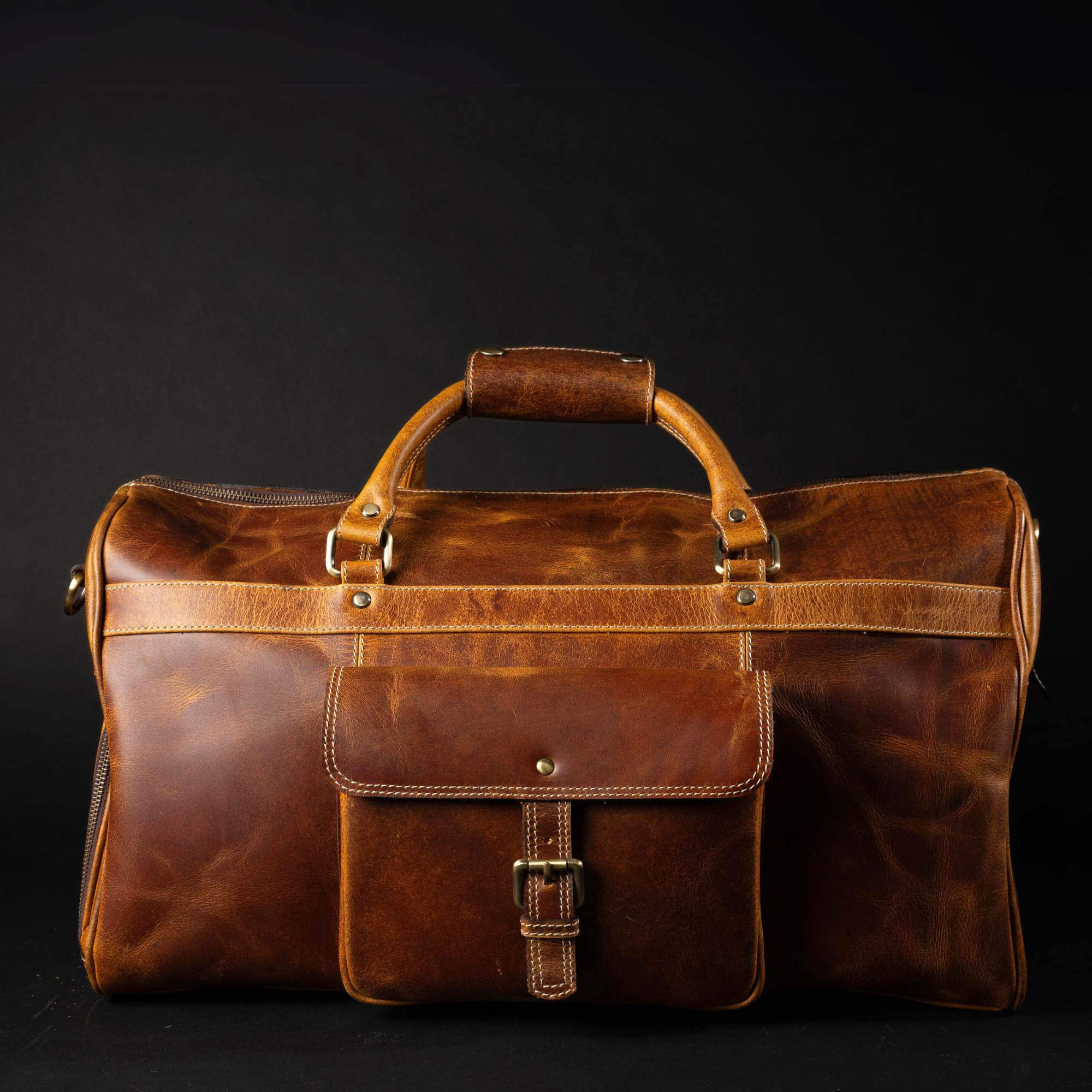 NAB Leather - The Voyager Duffle - Cognac