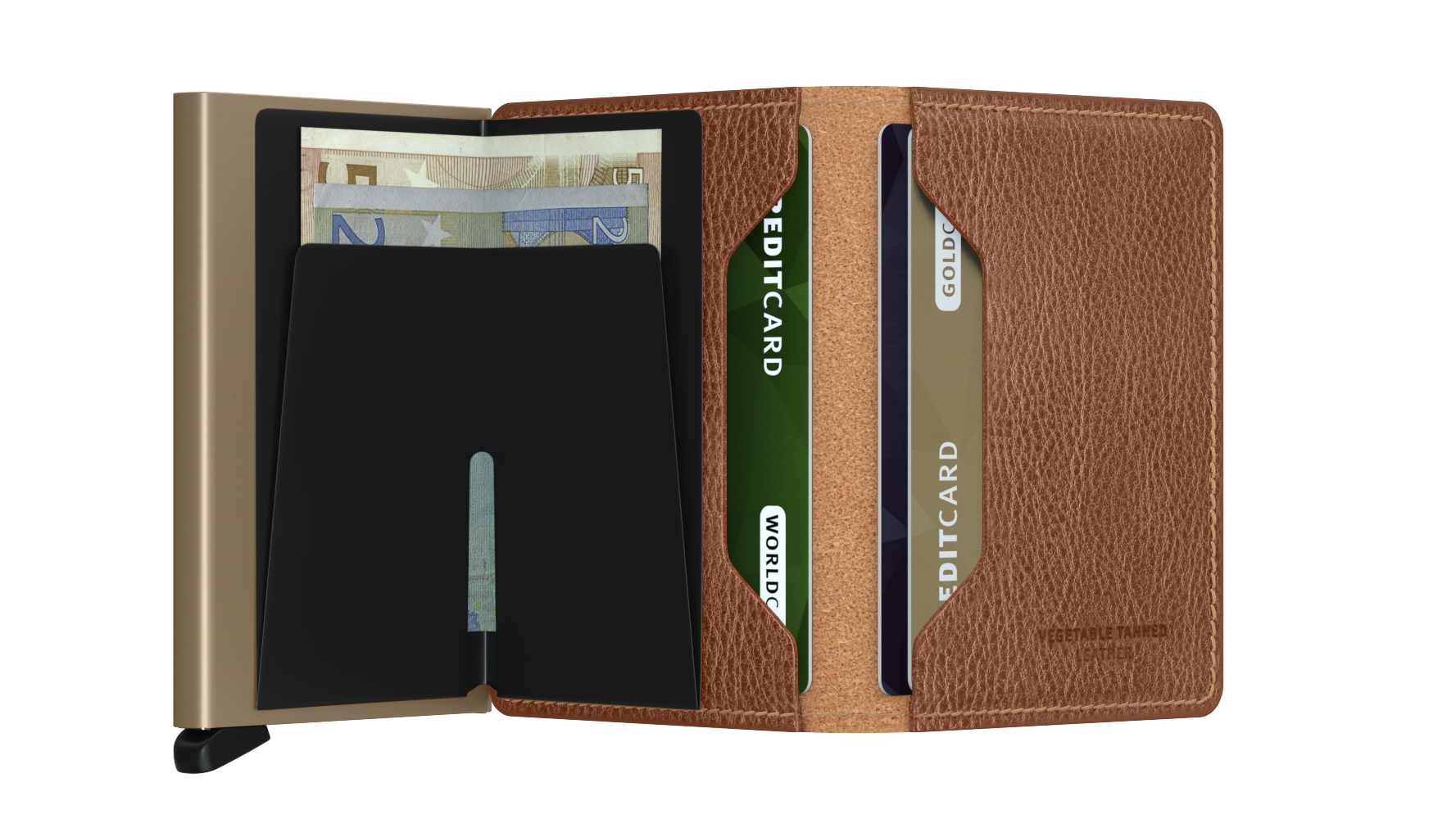 Secrid Slimwallet Veg - Caramello Sand 3