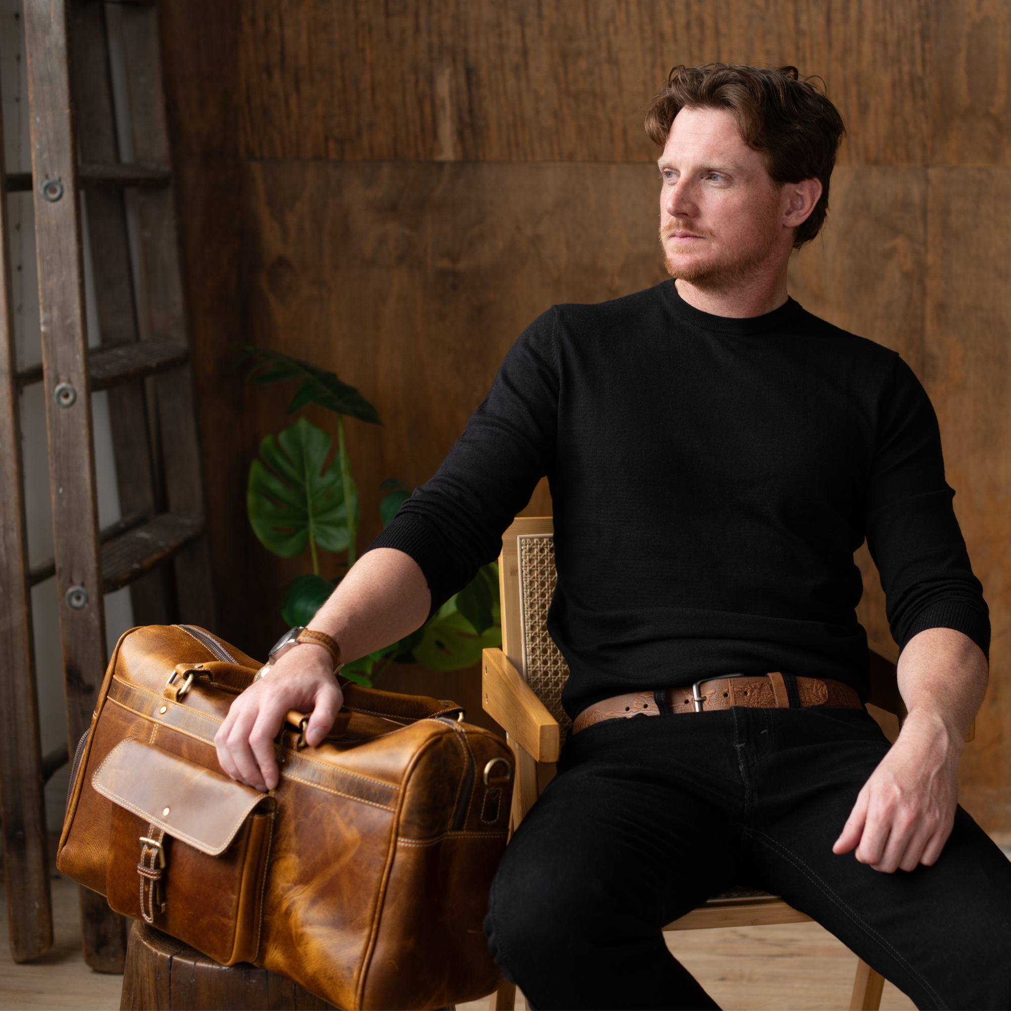 NAB Leather - The Voyager Duffle - Cognac 4