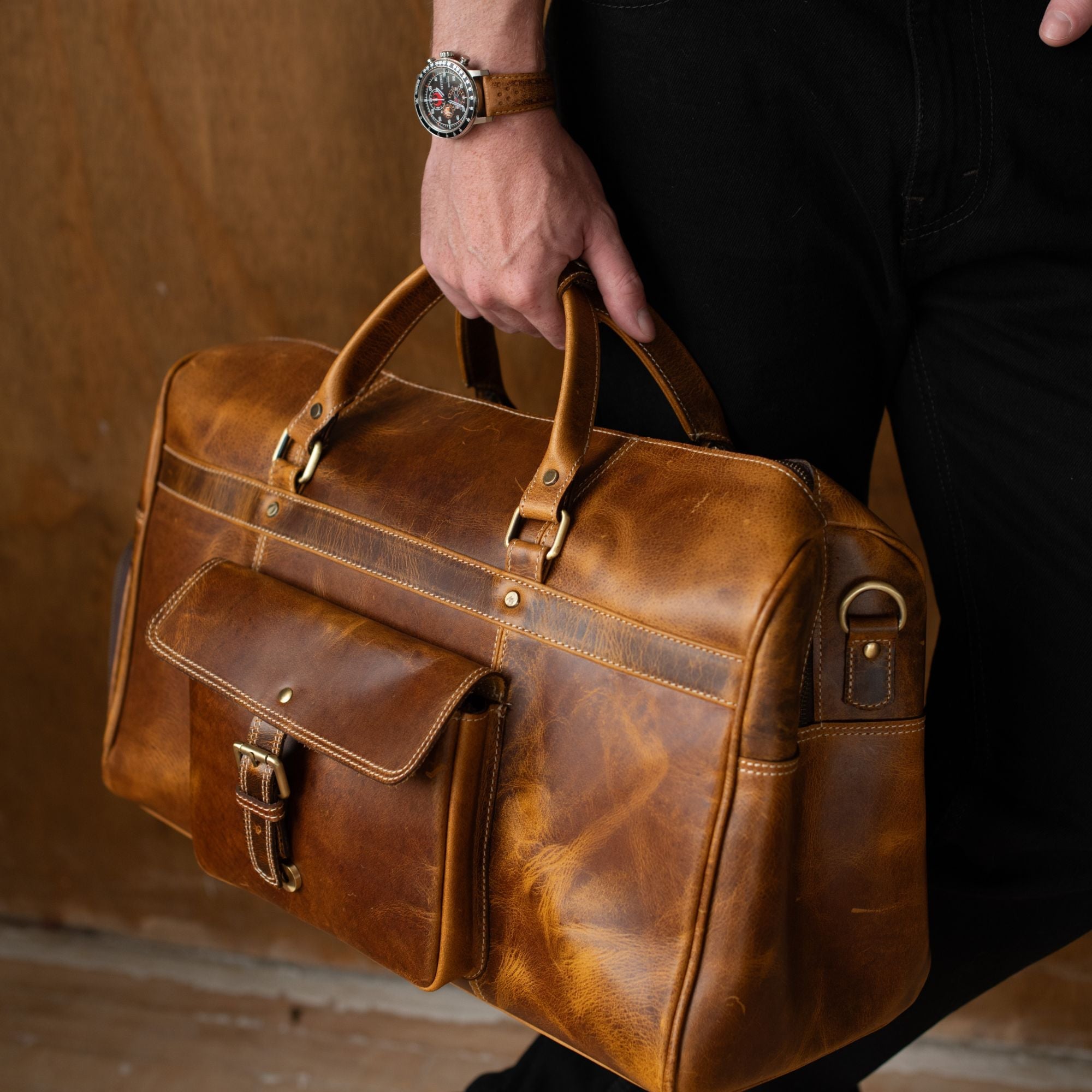 NAB Leather - The Voyager Duffle - Cognac 10