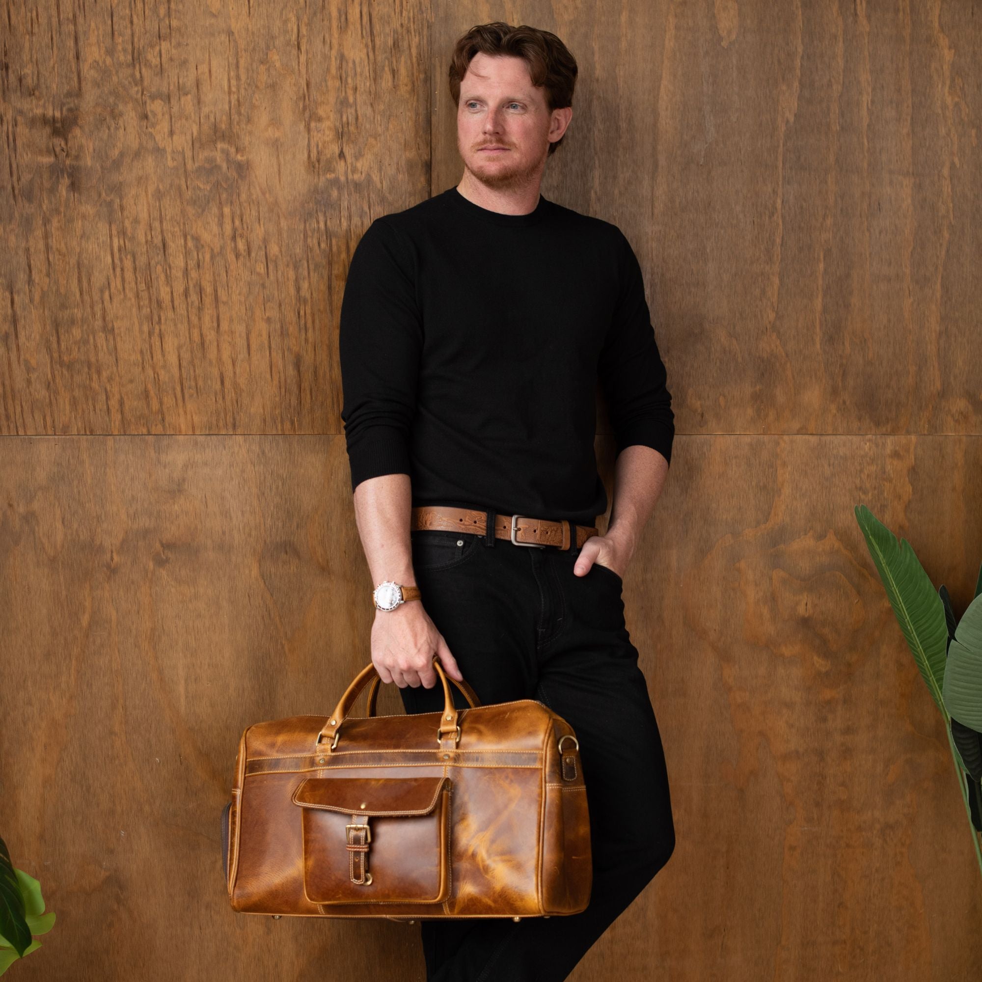 NAB Leather - The Voyager Duffle - Cognac 6