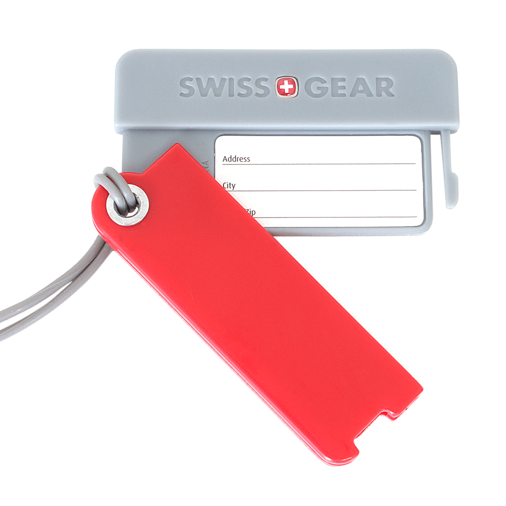Swiss Gear Red Luggage Tag Twin Pack 3
