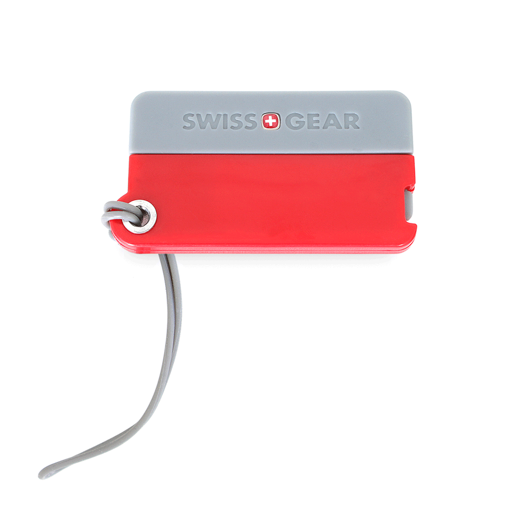 Swiss Gear Red Luggage Tag Twin Pack 4