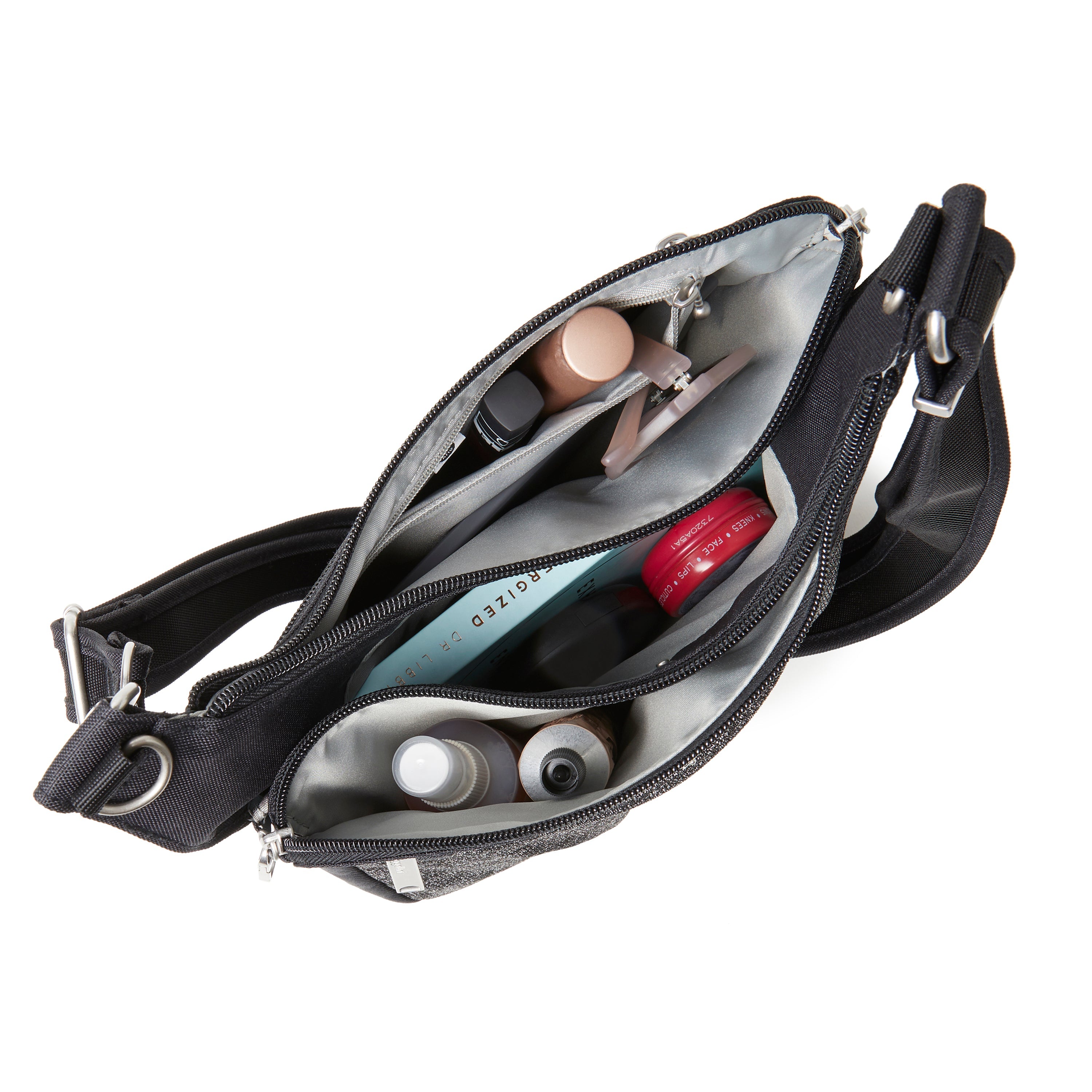 Baggallini Anti Theft Large Crossbody + RFID-Protected Wristlet 12