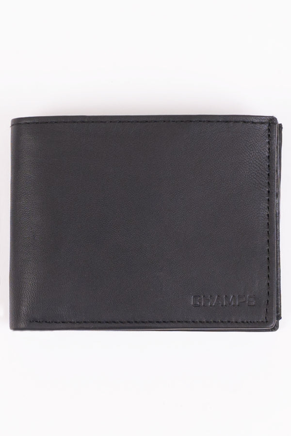 Leather RFID Wallet / Center Wing