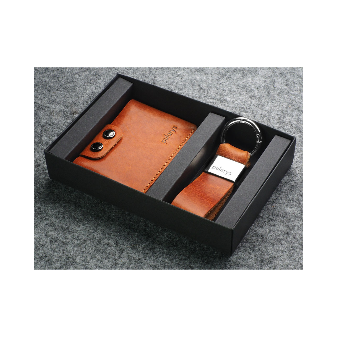 Pularys Hiker Gift Set Nomad Leather Cognac