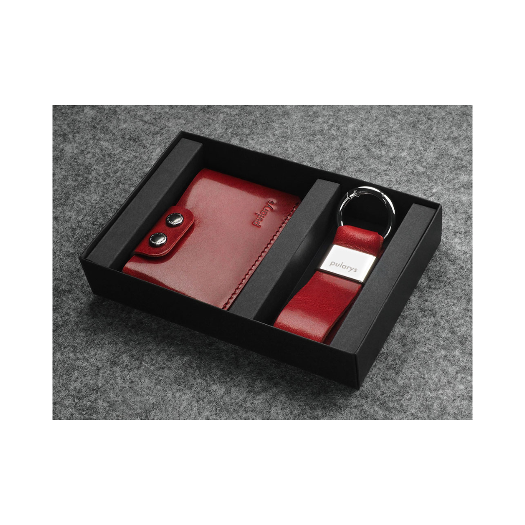 Pularys Hiker Gift Set Nomad Leather Red