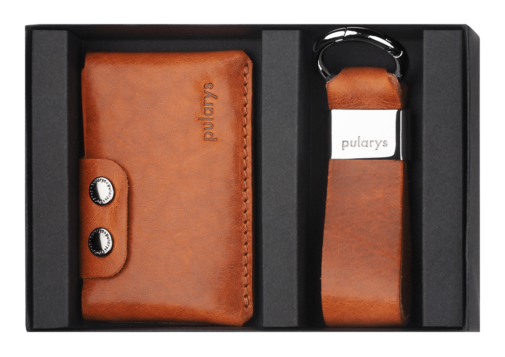 Pularys Hiker Gift Set Nomad Leather Cognac