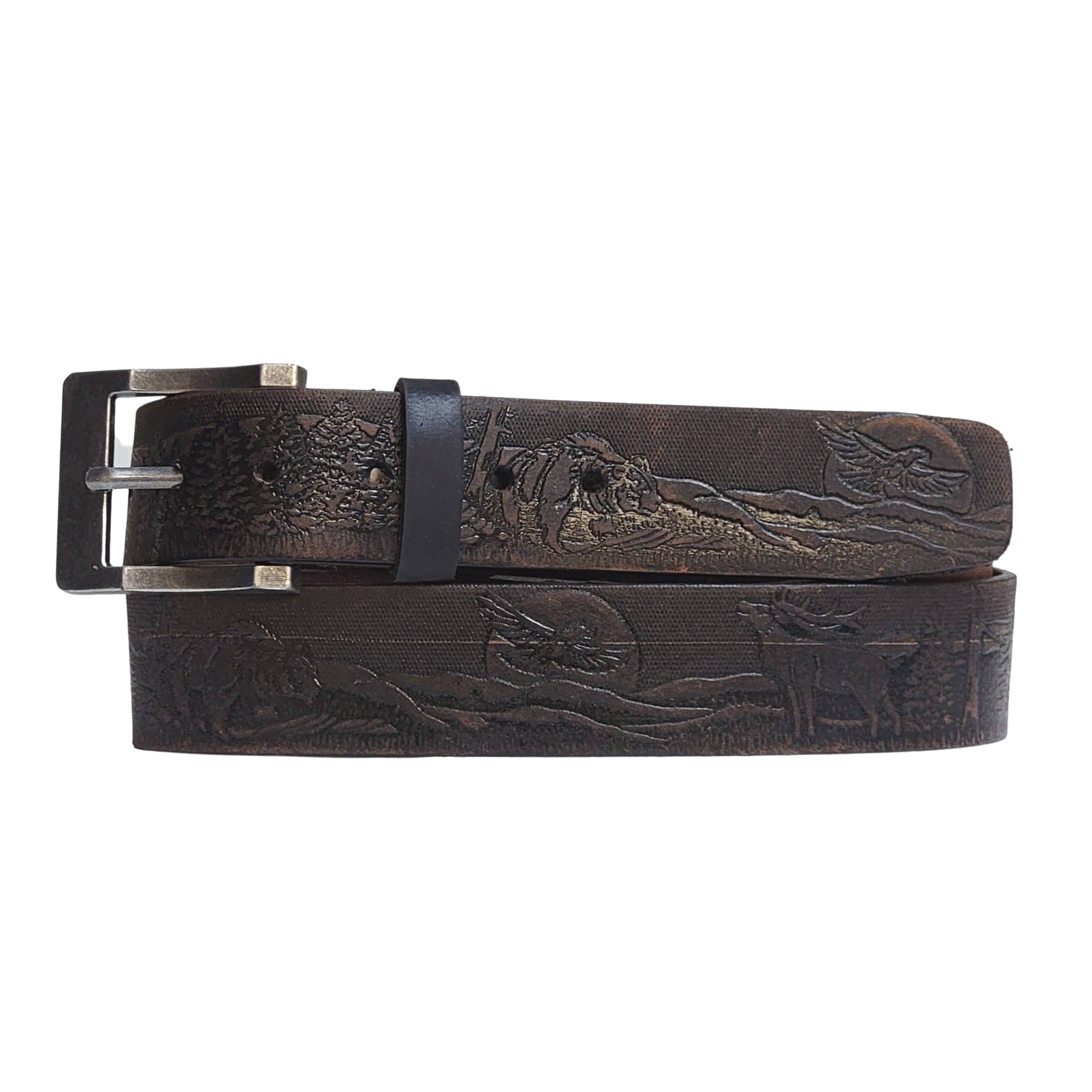 The Wildlife Belt - Natural Tan Embossed 9