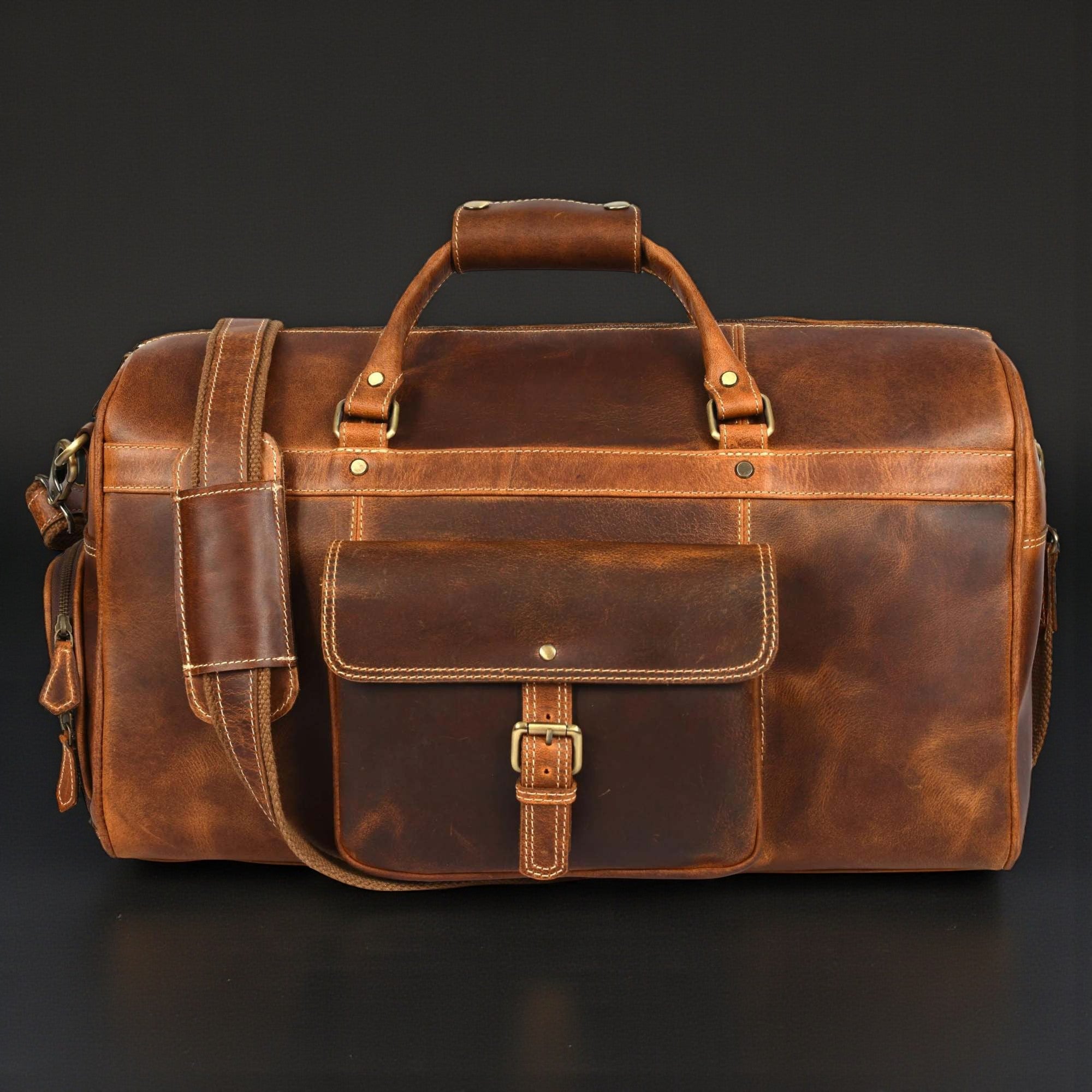 NAB Leather - The Voyager Duffle - Cognac 12